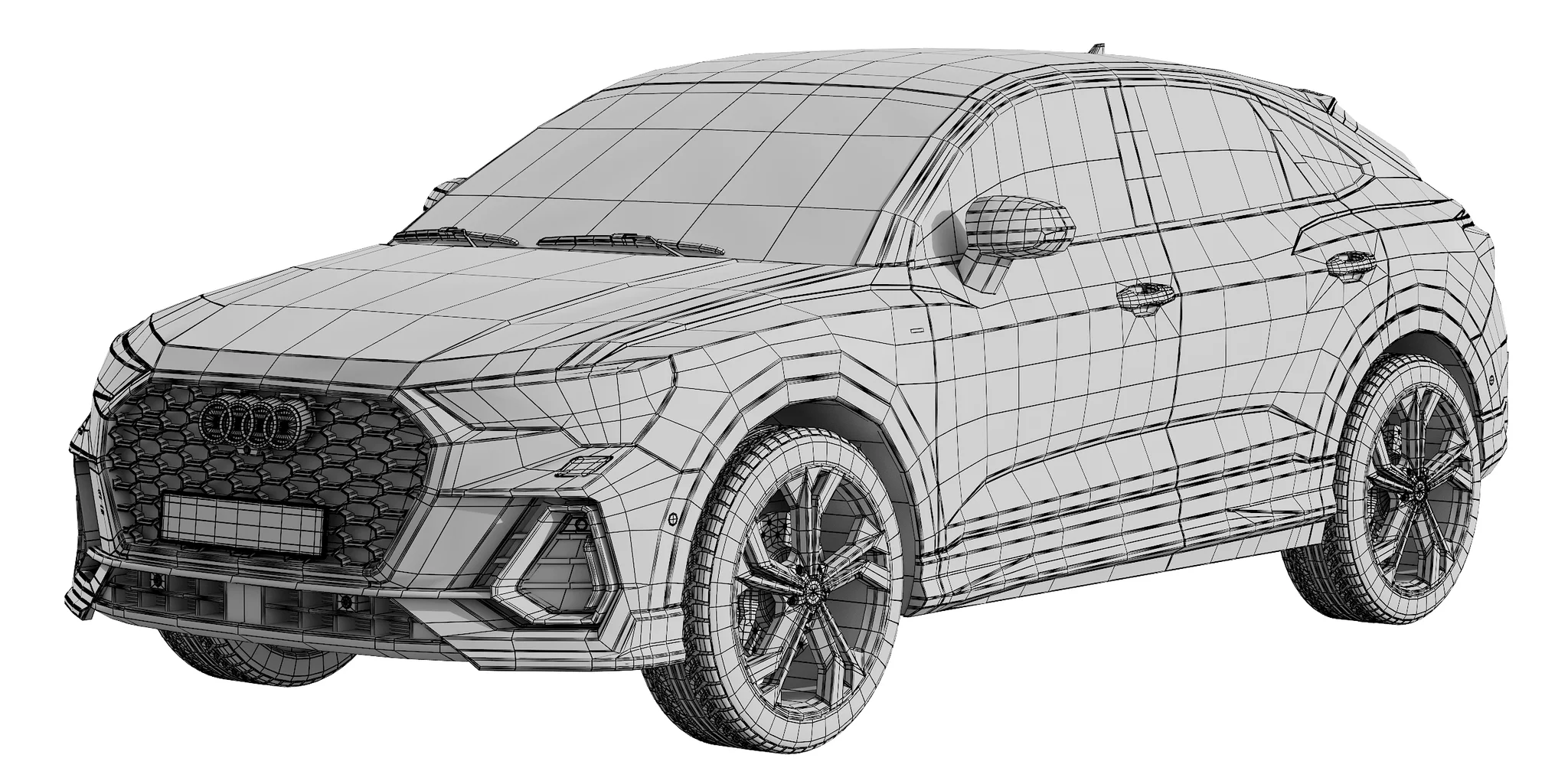 AUDI Q3 SPORTBACK, 3D model preview 34