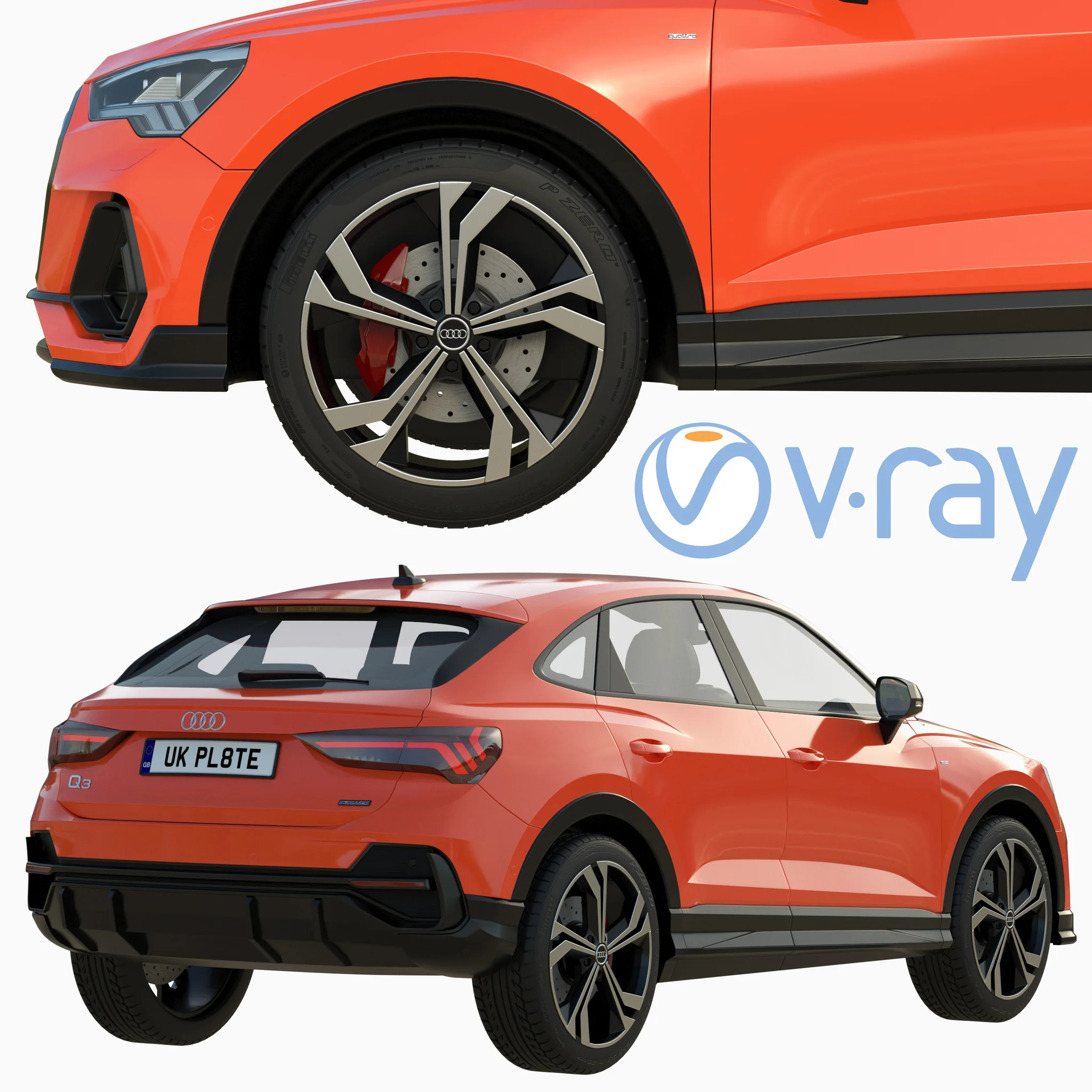 AUDI Q3 SPORTBACK, 3D model preview 39