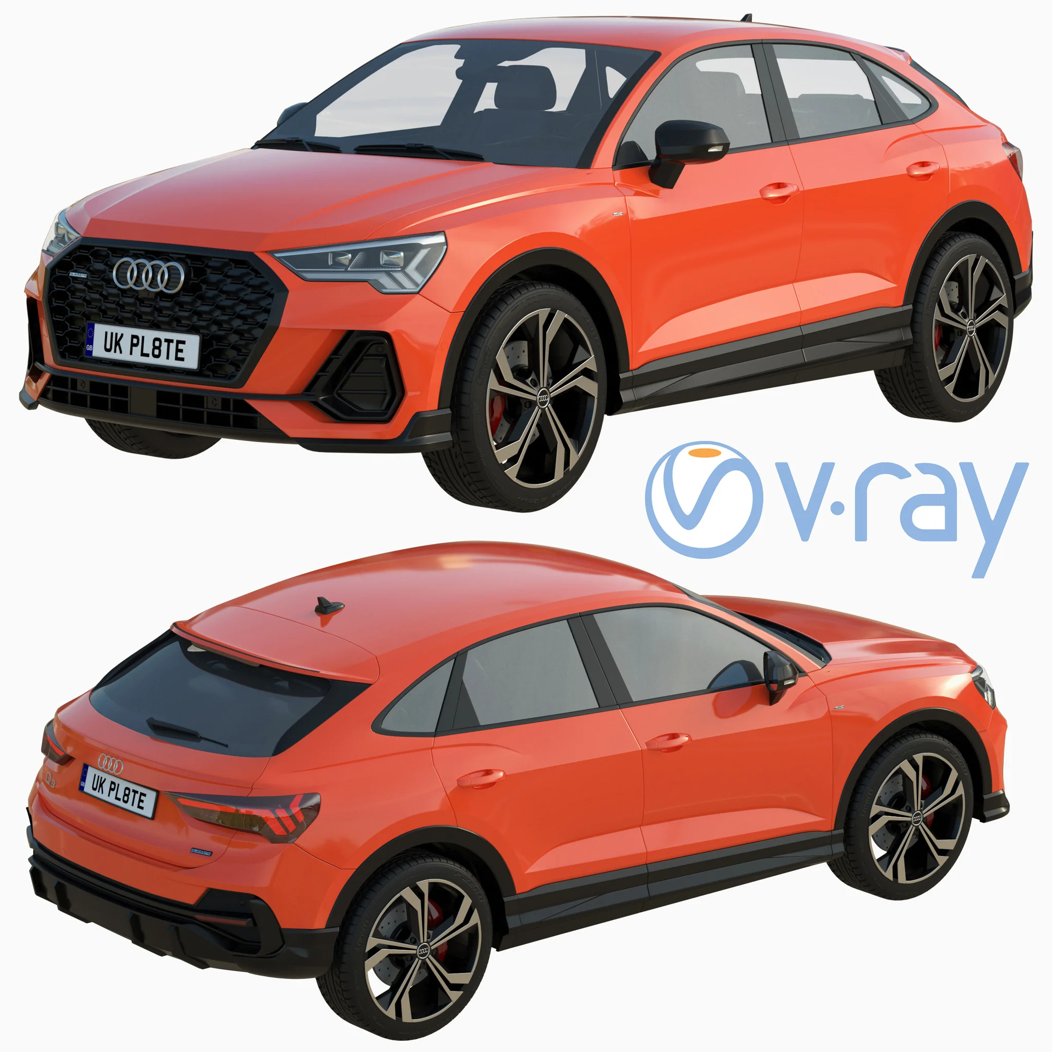 AUDI Q3 SPORTBACK, 3D model preview 42
