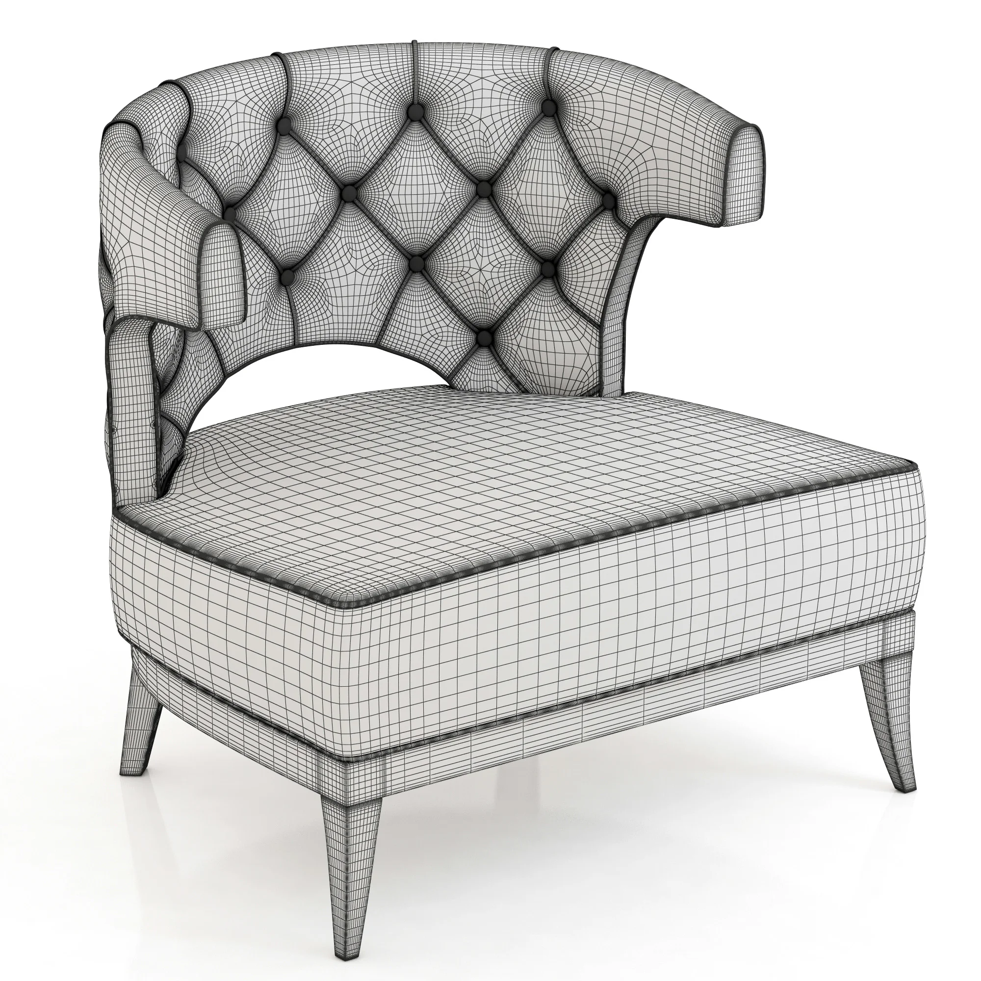 Brabbu Kansas Armchair — 3D model preview 2