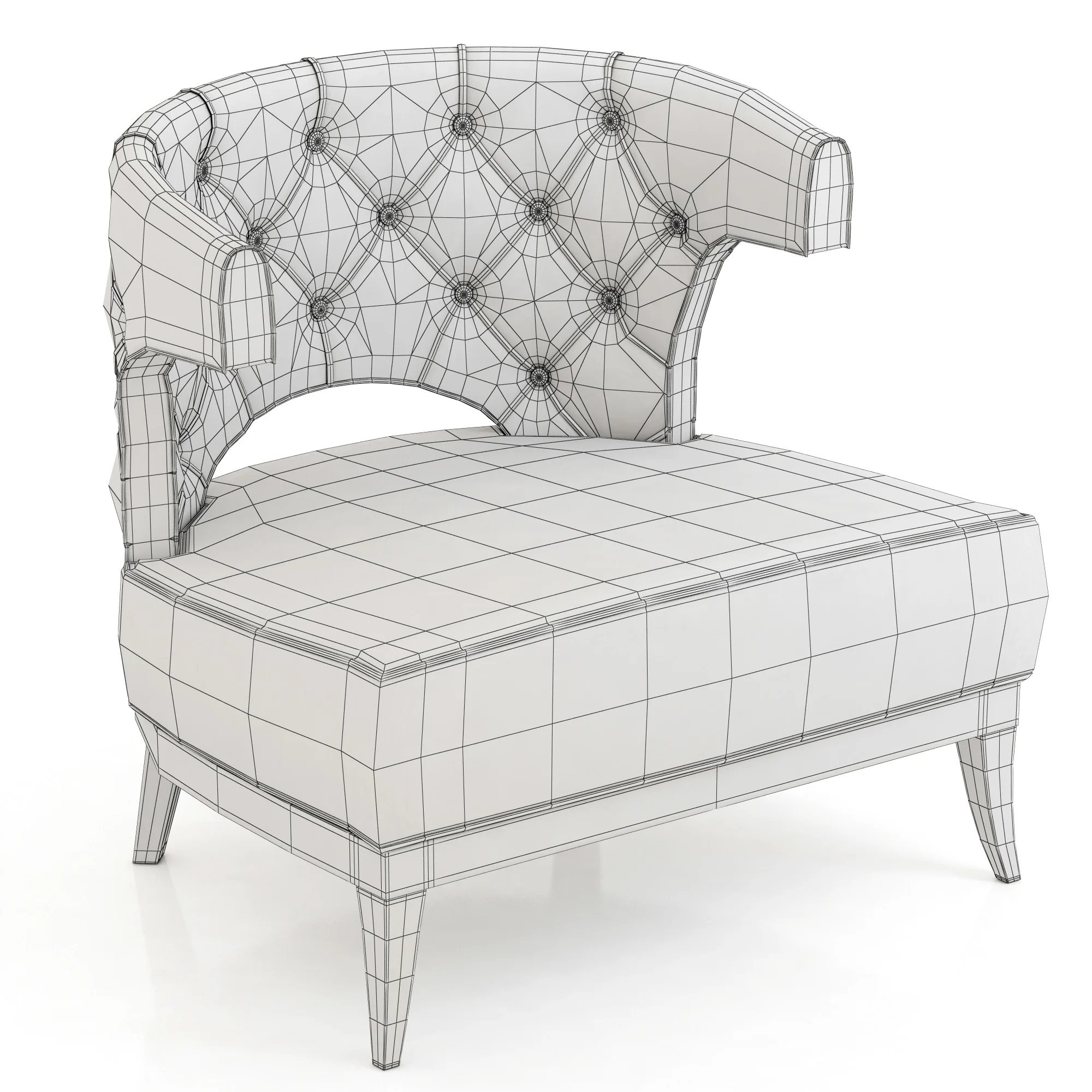 Brabbu Kansas Armchair — 3D model preview 3