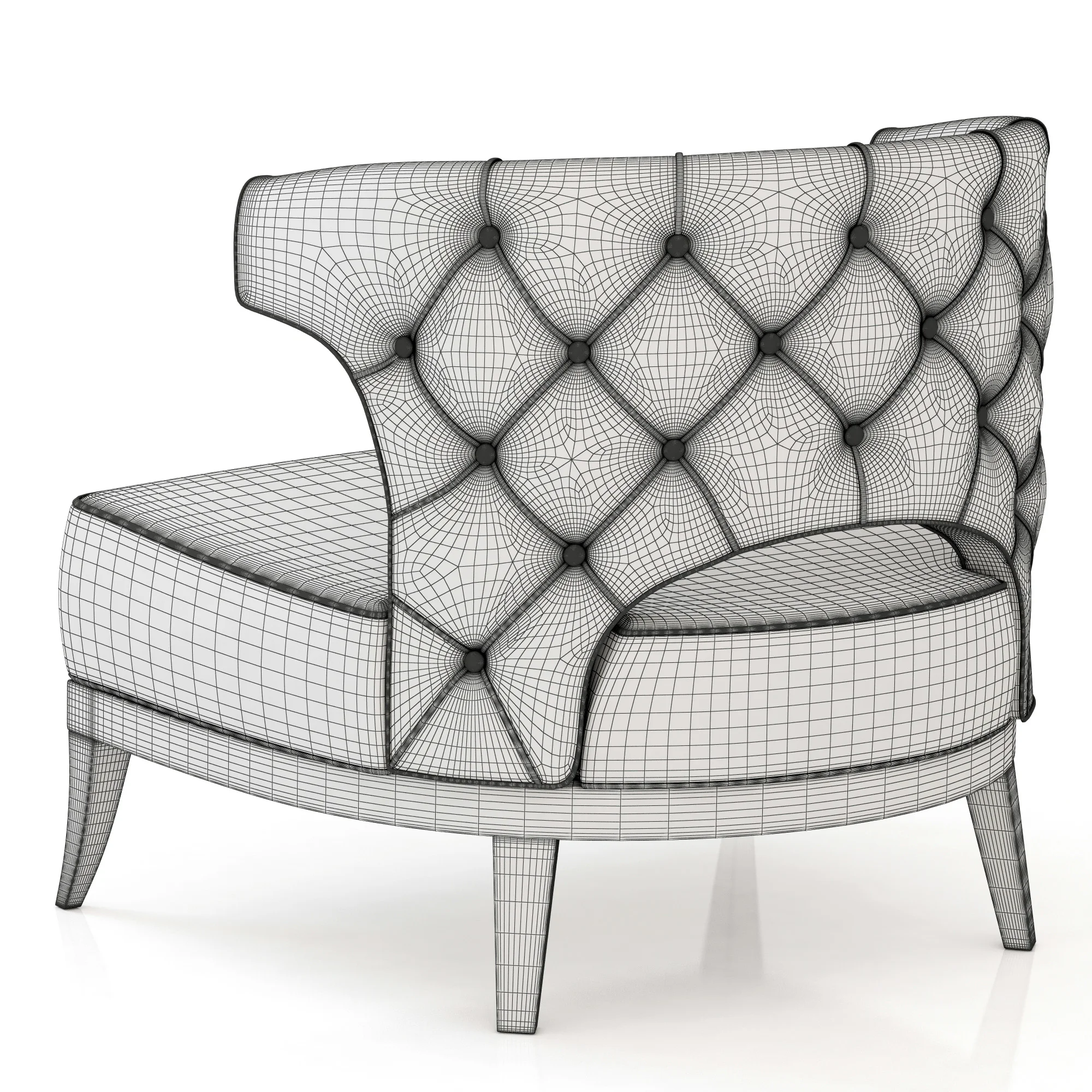 Brabbu Kansas Armchair — 3D model preview 6