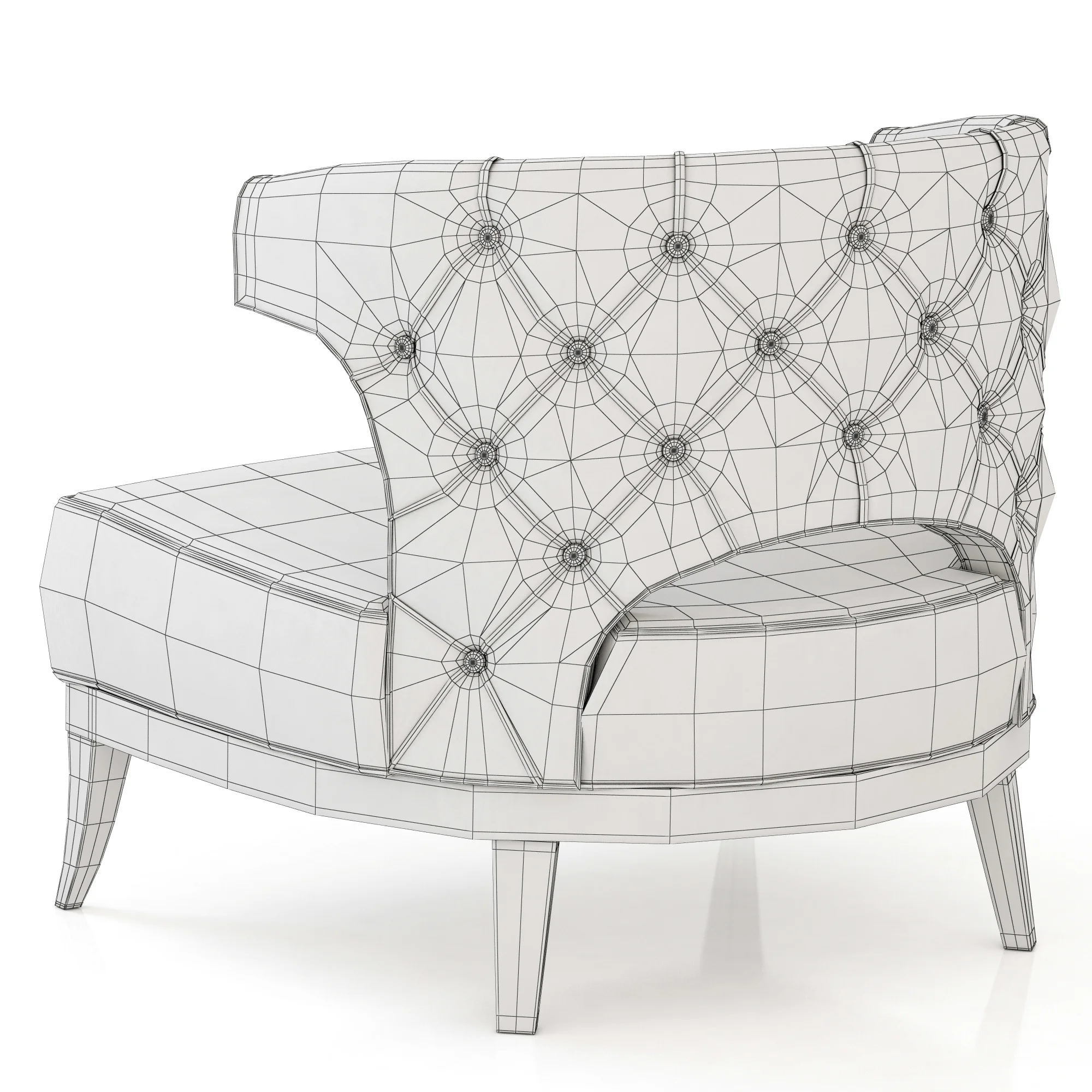 Brabbu Kansas Armchair — 3D model preview 7