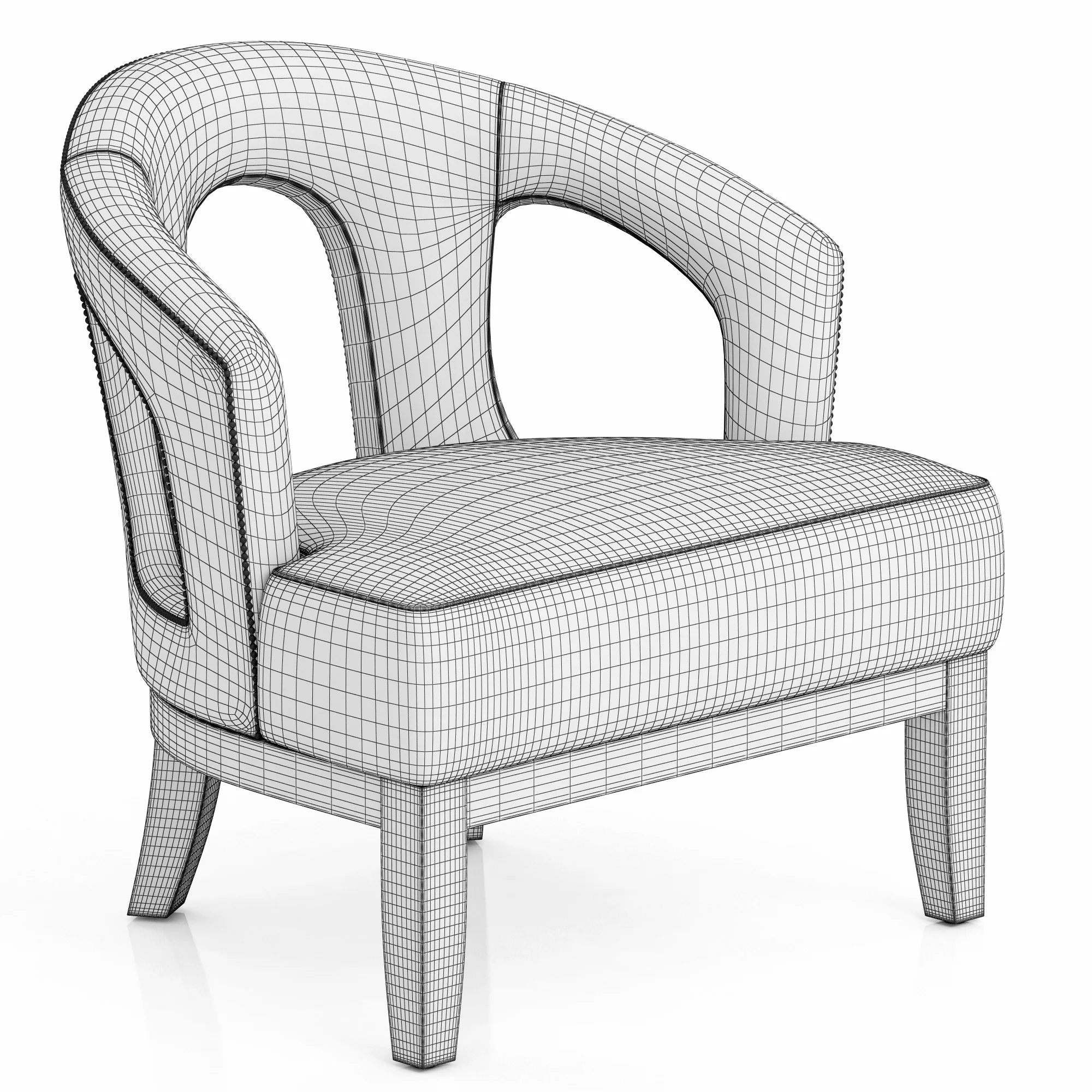 Eichholtz Adam Chair — 3D model preview 7
