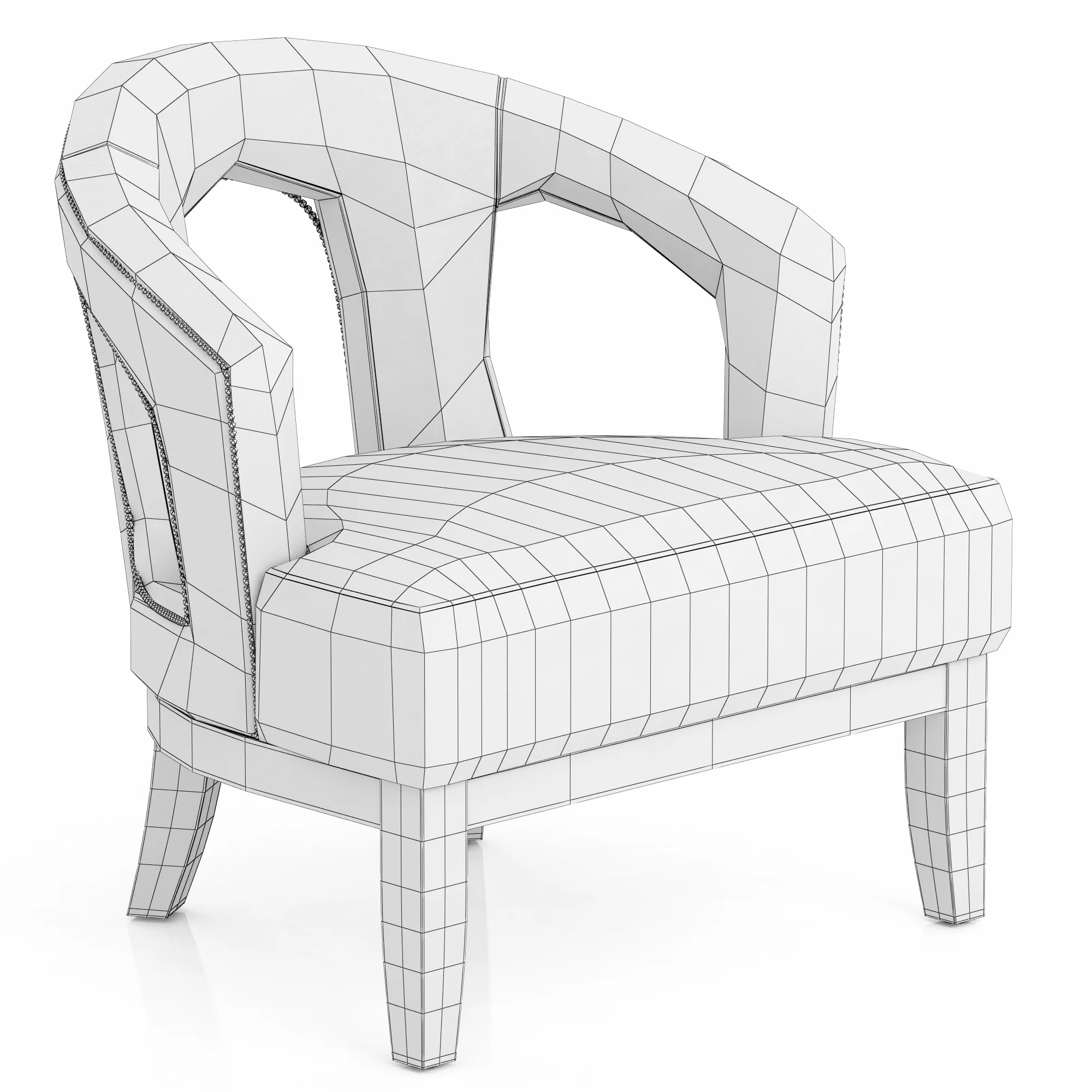 Eichholtz Adam Chair — 3D model preview 8