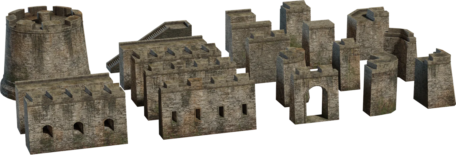 Modular Medieval Castle & Fortress Architecture Kit