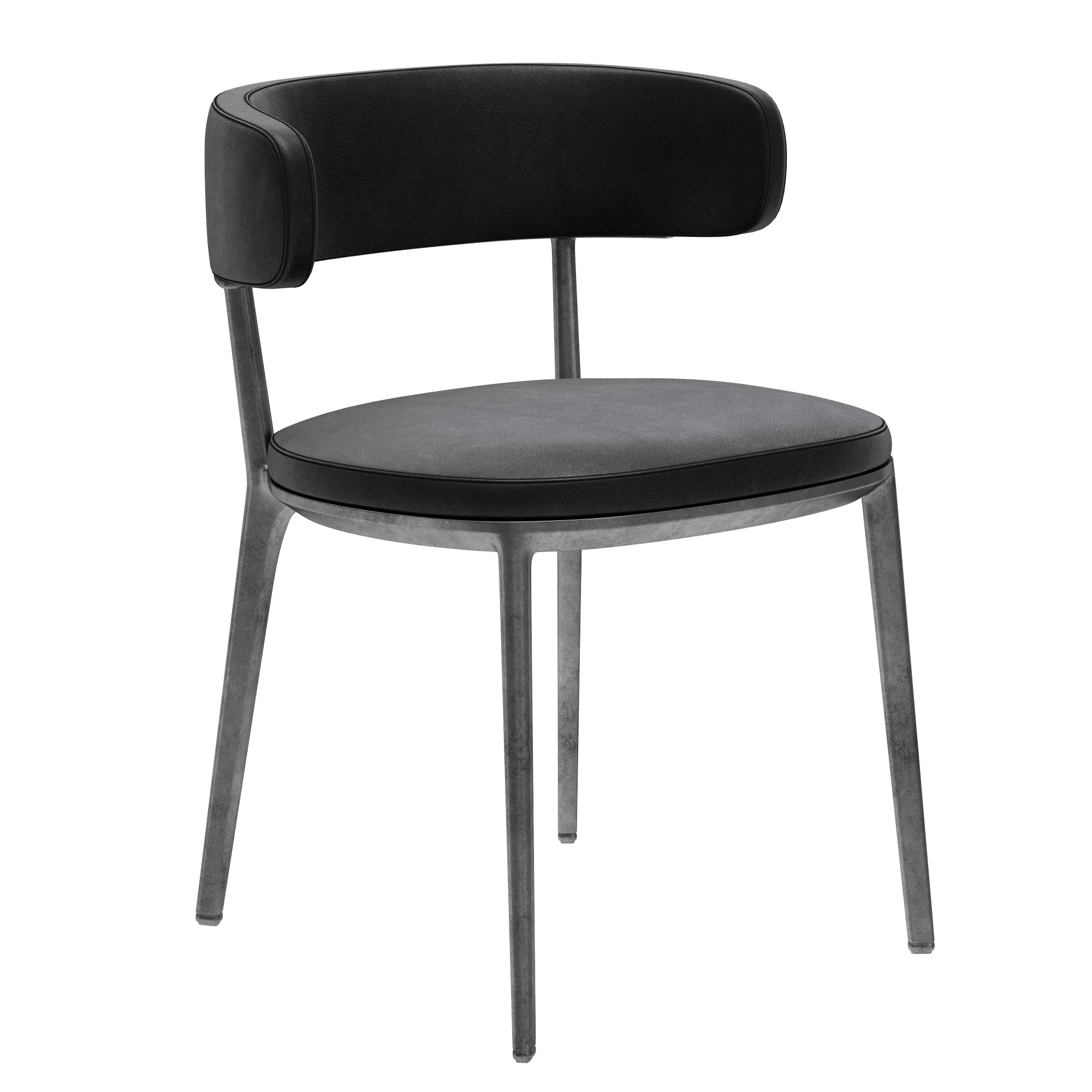 B&B Italia Caratos Maxalto Dining Chair — 3D model preview 1