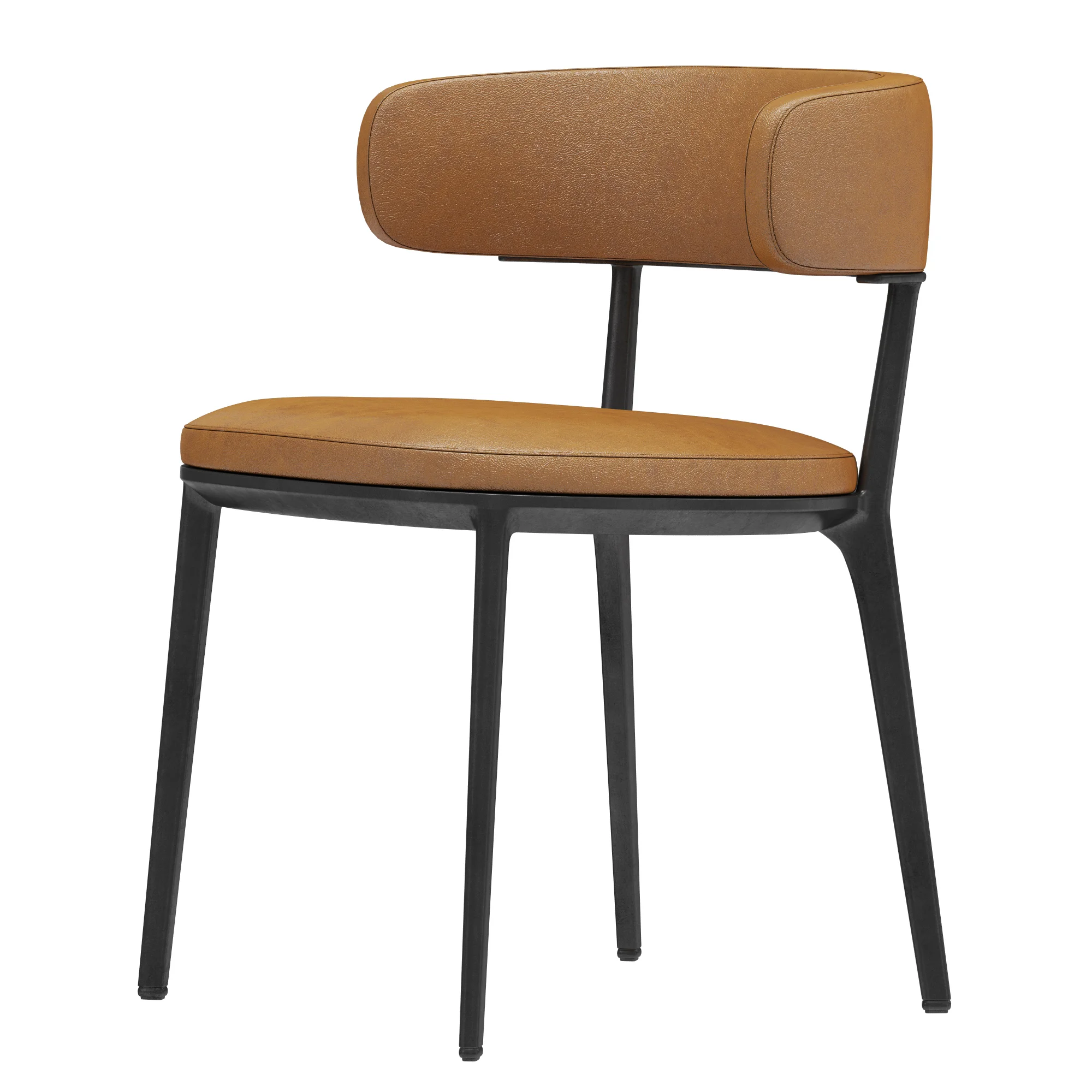 B&B Italia Caratos Maxalto Dining Chair — 3D model preview 6