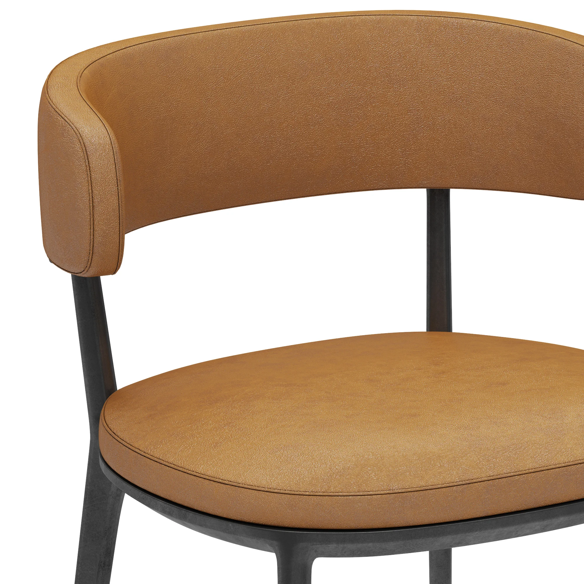 B&B Italia Caratos Maxalto Dining Chair — 3D model preview 7