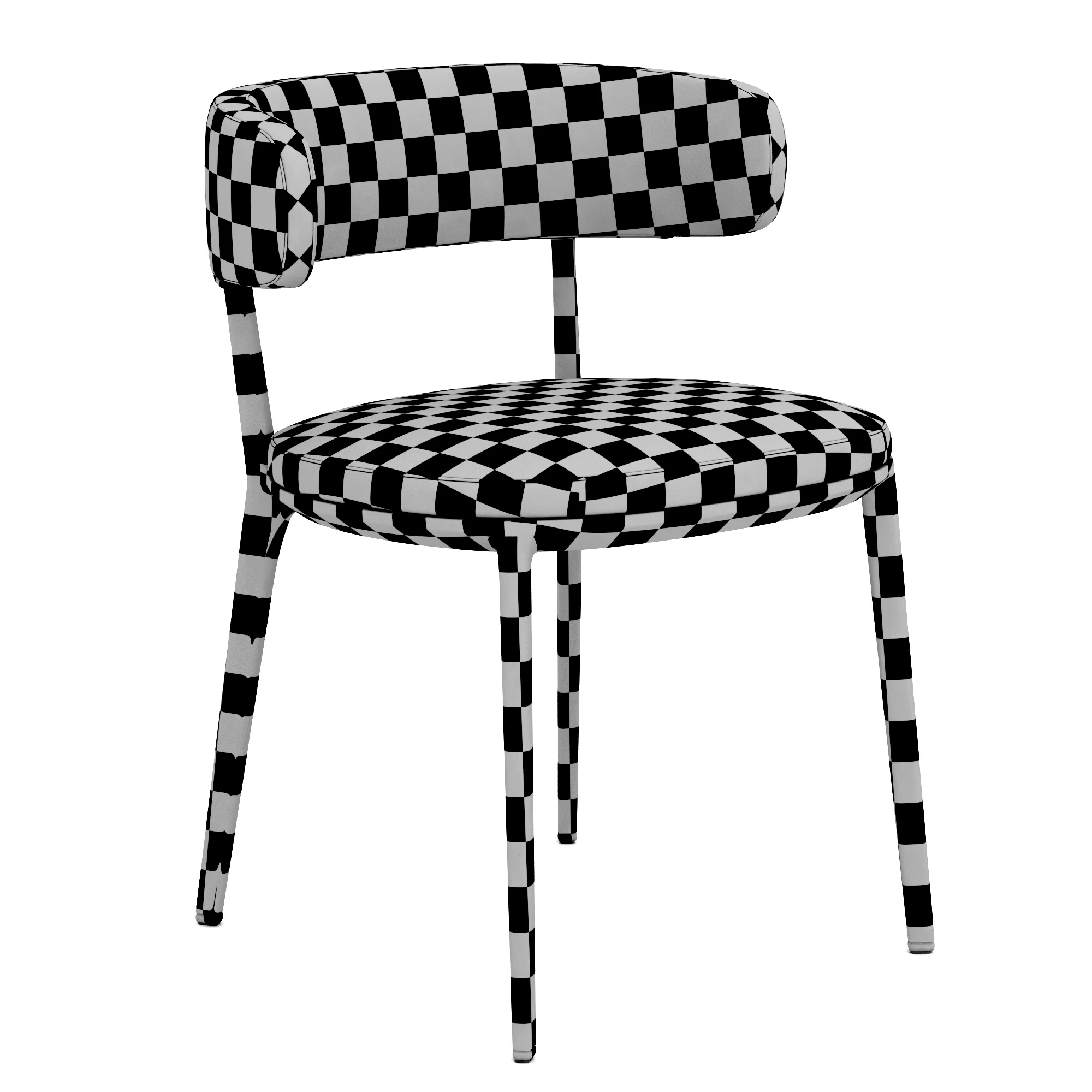 B&B Italia Caratos Maxalto Dining Chair — 3D model preview 17
