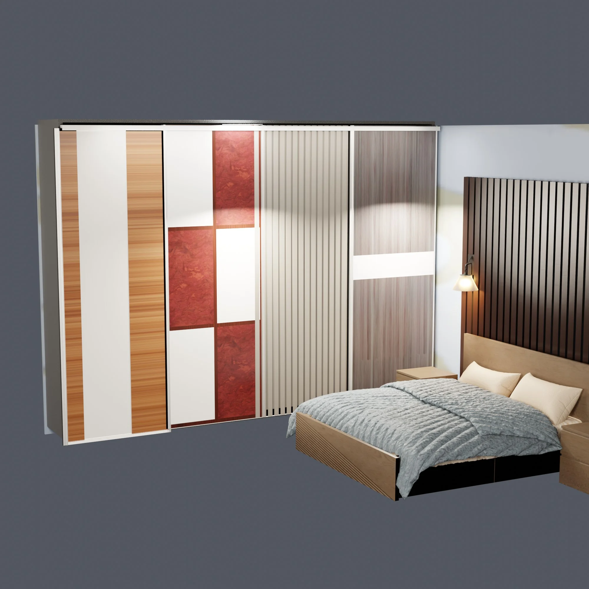 Sliding Door Wooden 6 Set