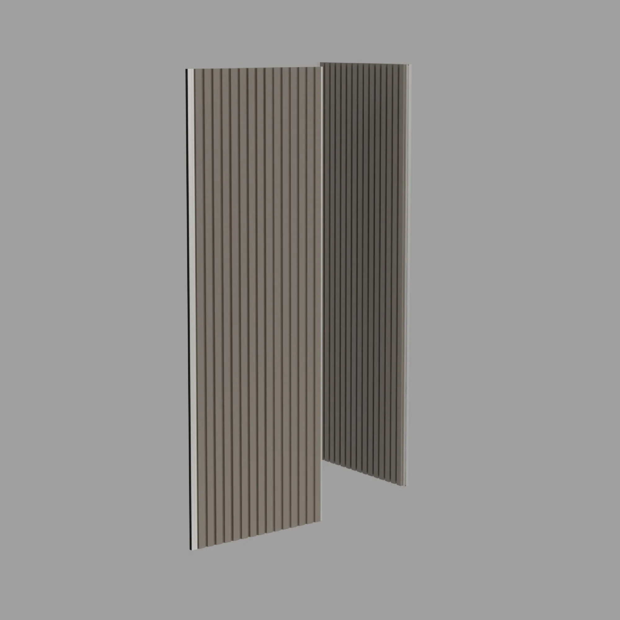 Sliding Door Wooden 6 Set, 3D model preview 1