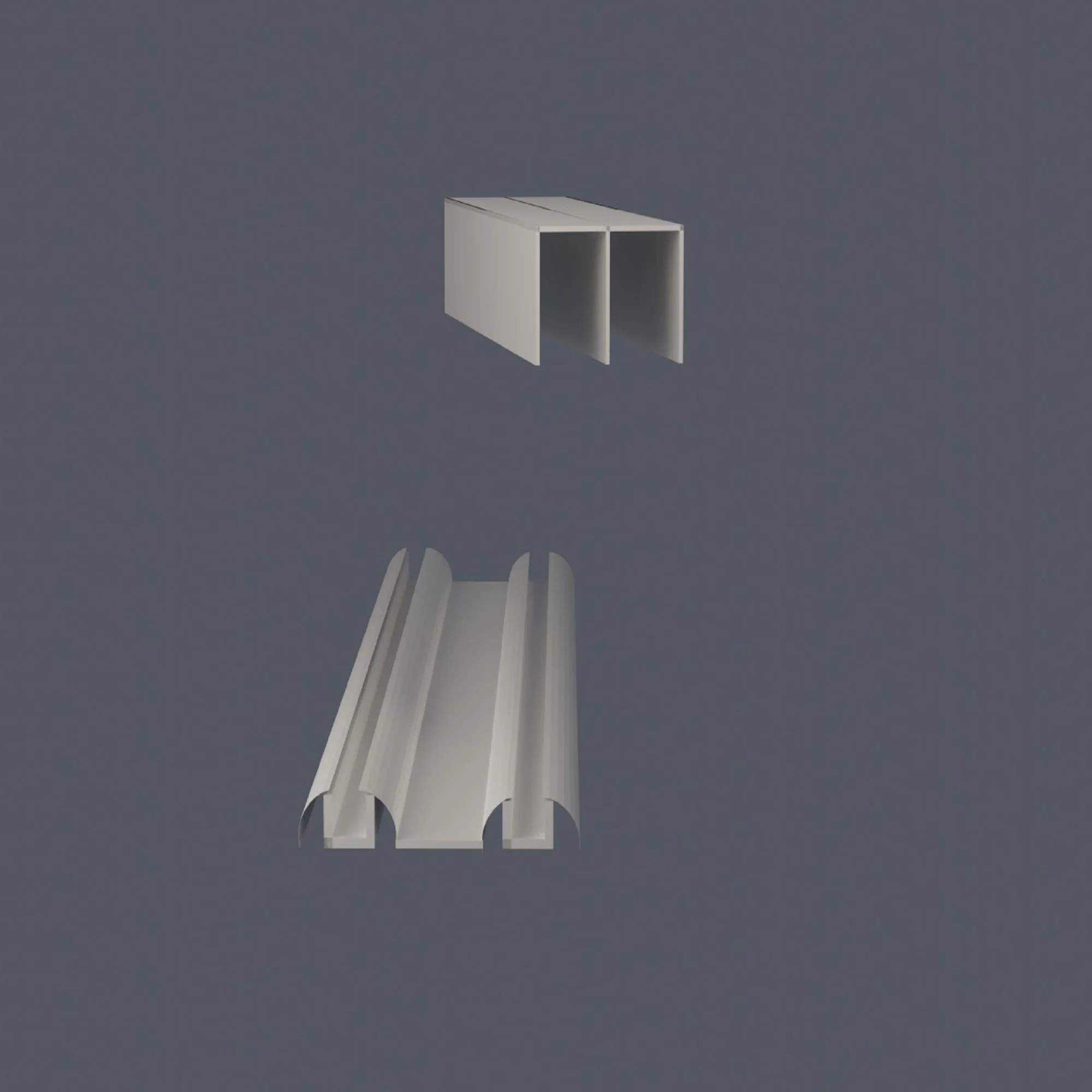 Sliding Door Wooden 6 Set, 3D model preview 8