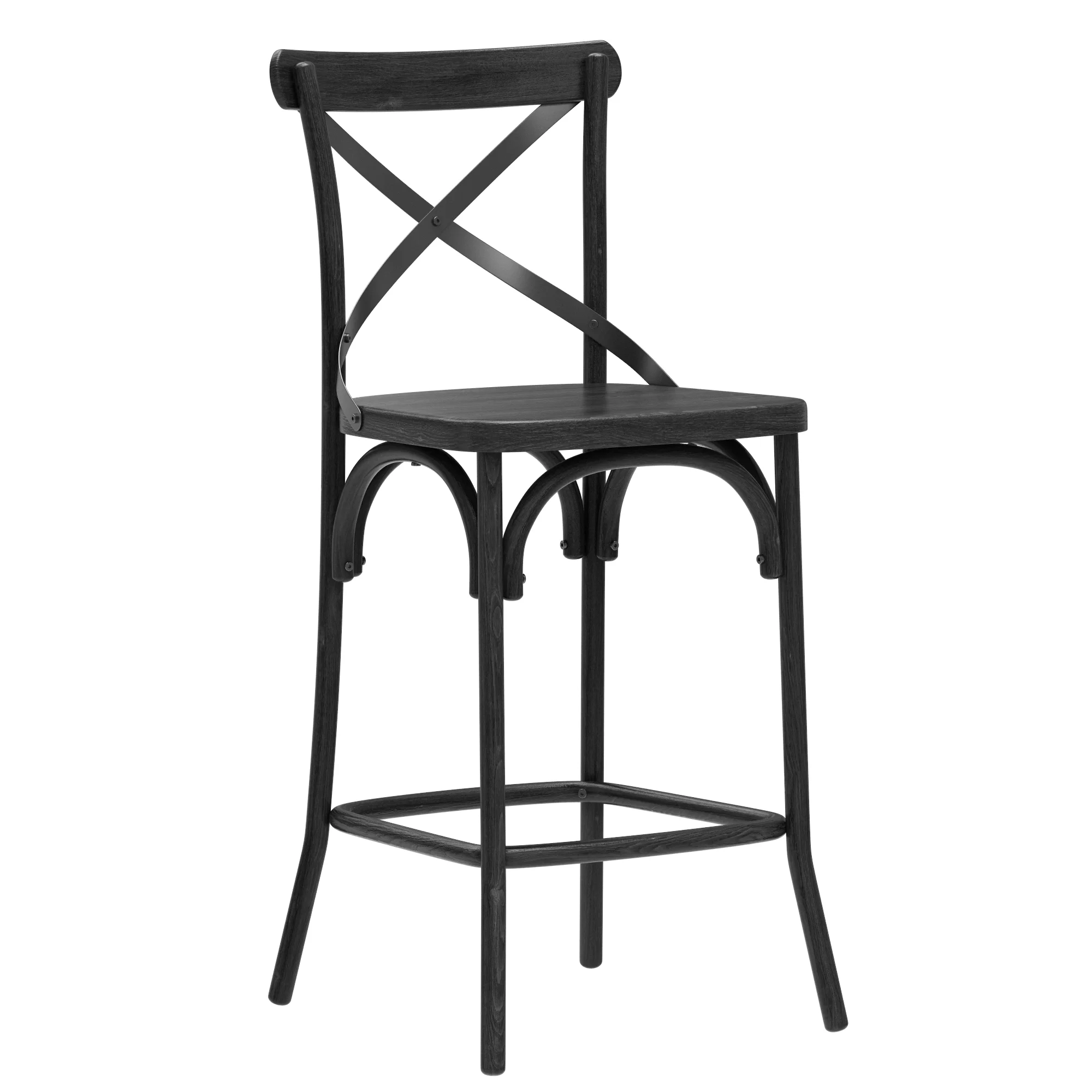 Deephouse BELLA CROSS Bar Stool — 3D model preview 1