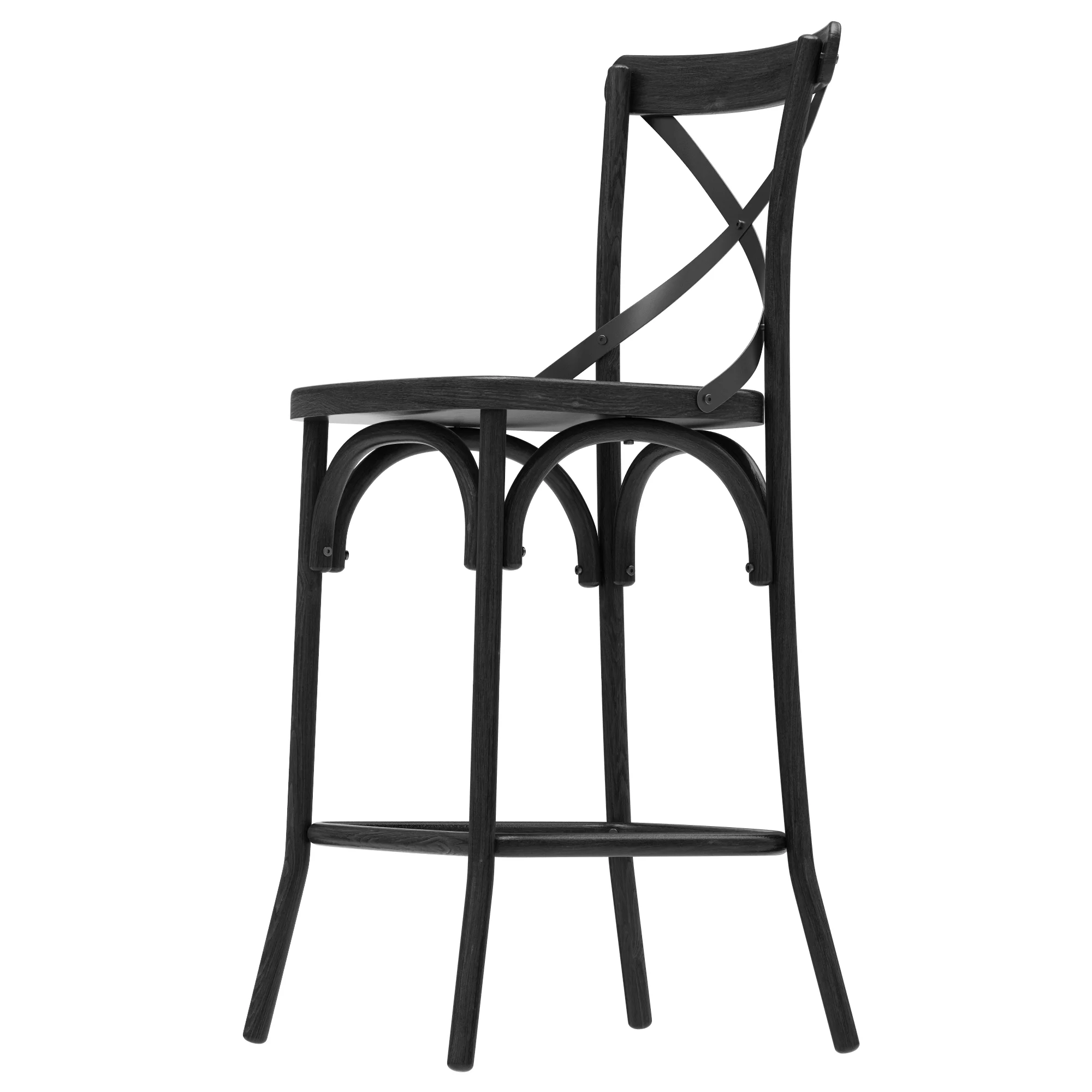 Deephouse BELLA CROSS Bar Stool — 3D model preview 3