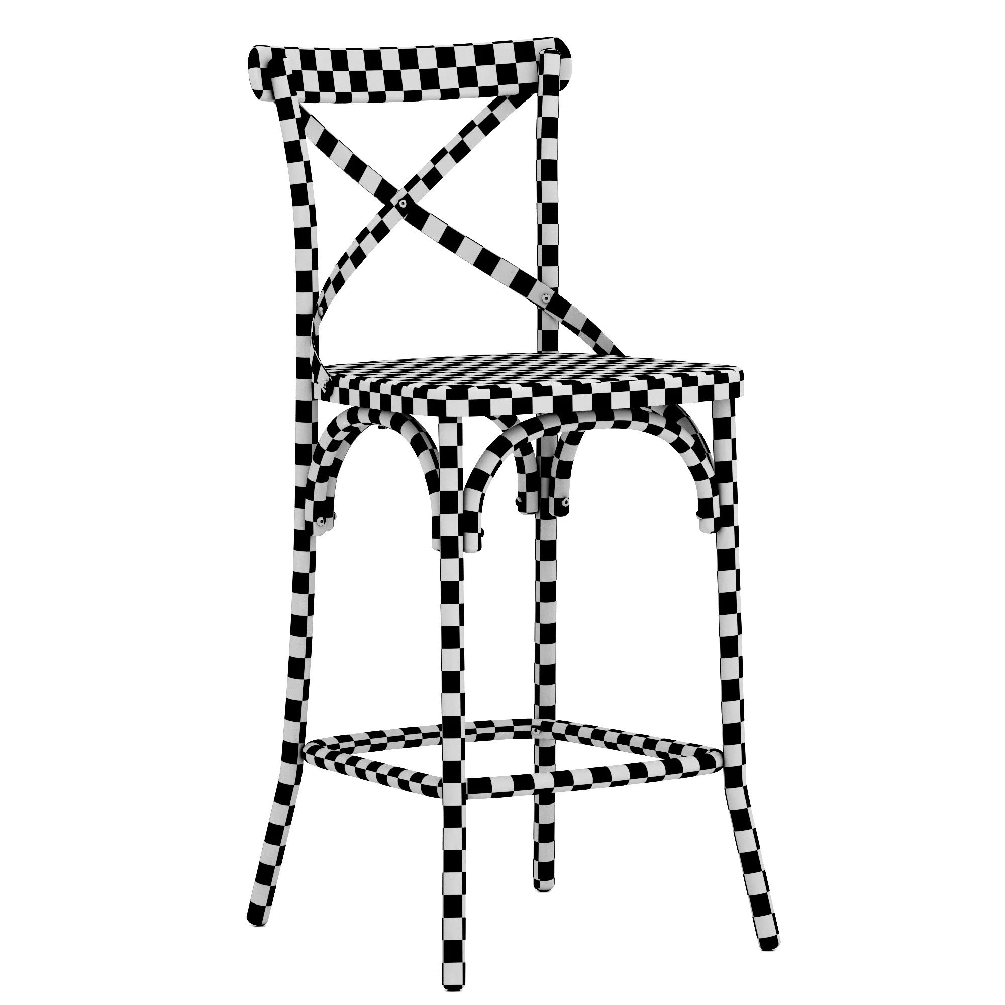 Deephouse BELLA CROSS Bar Stool — 3D model preview 10