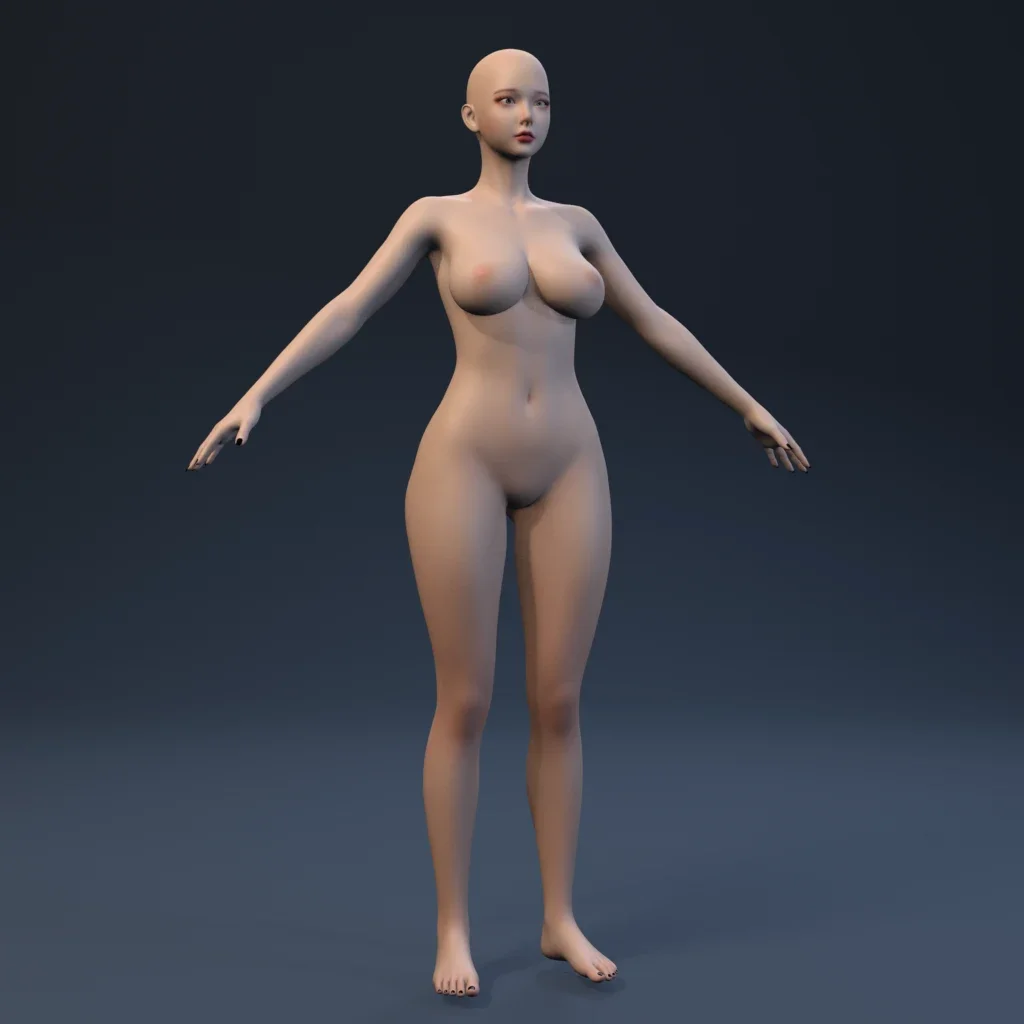 Korean Girl Character Body
