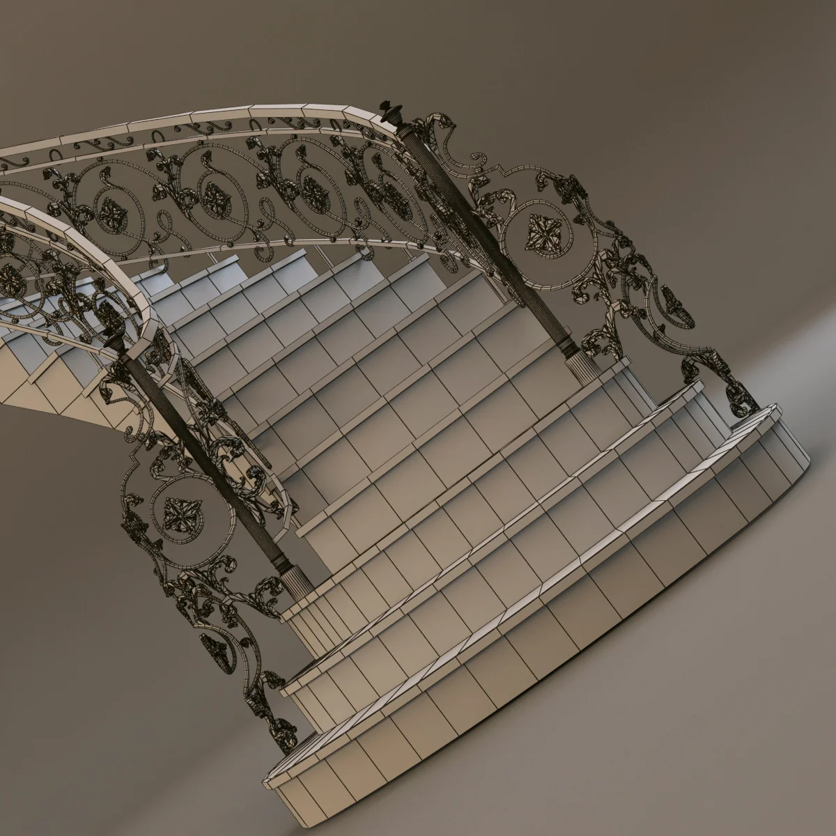 Stairs — 3D model preview 1