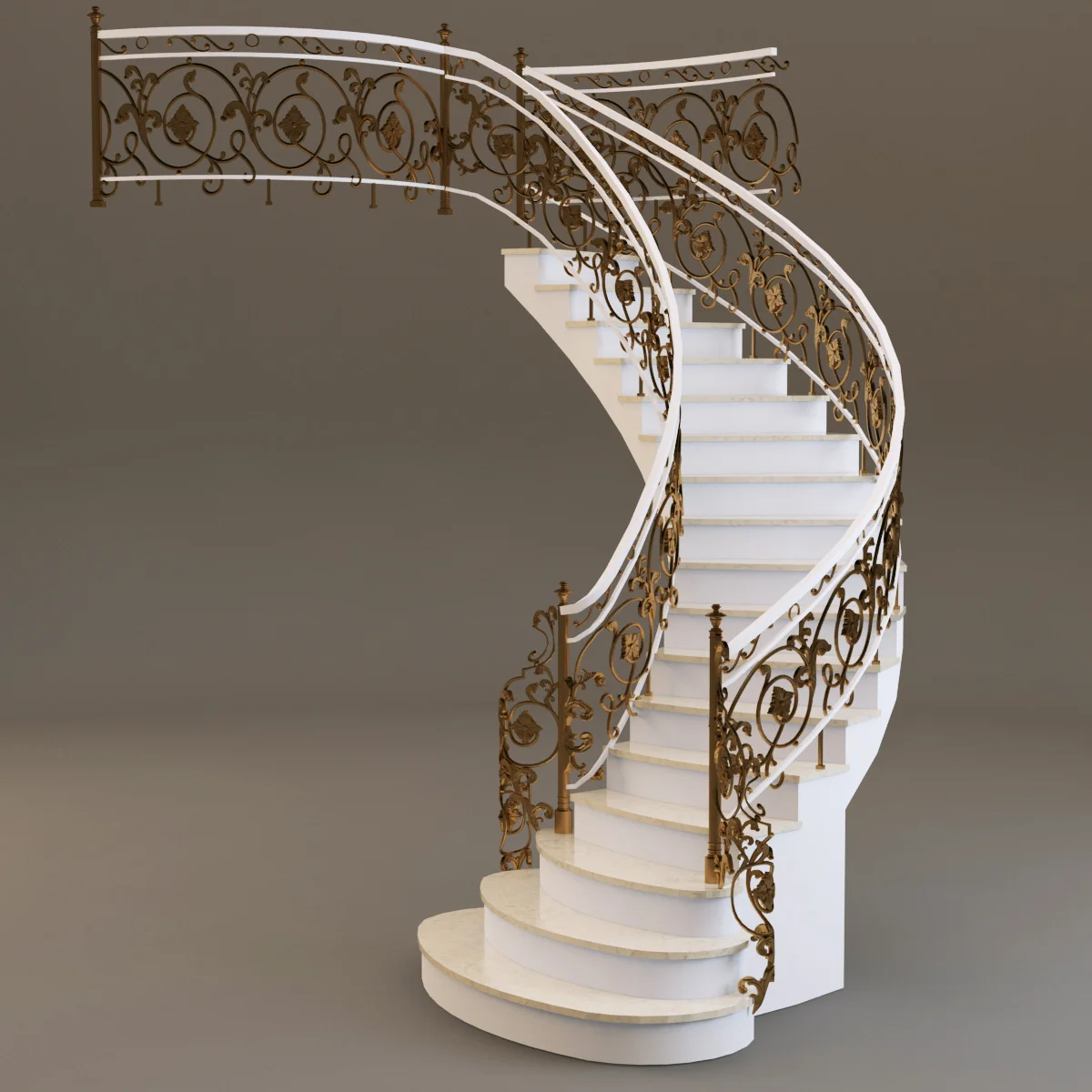 Stairs — 3D model preview 2