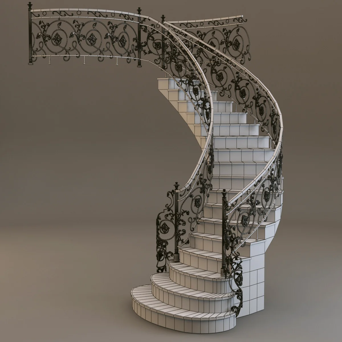 Stairs — 3D model preview 3