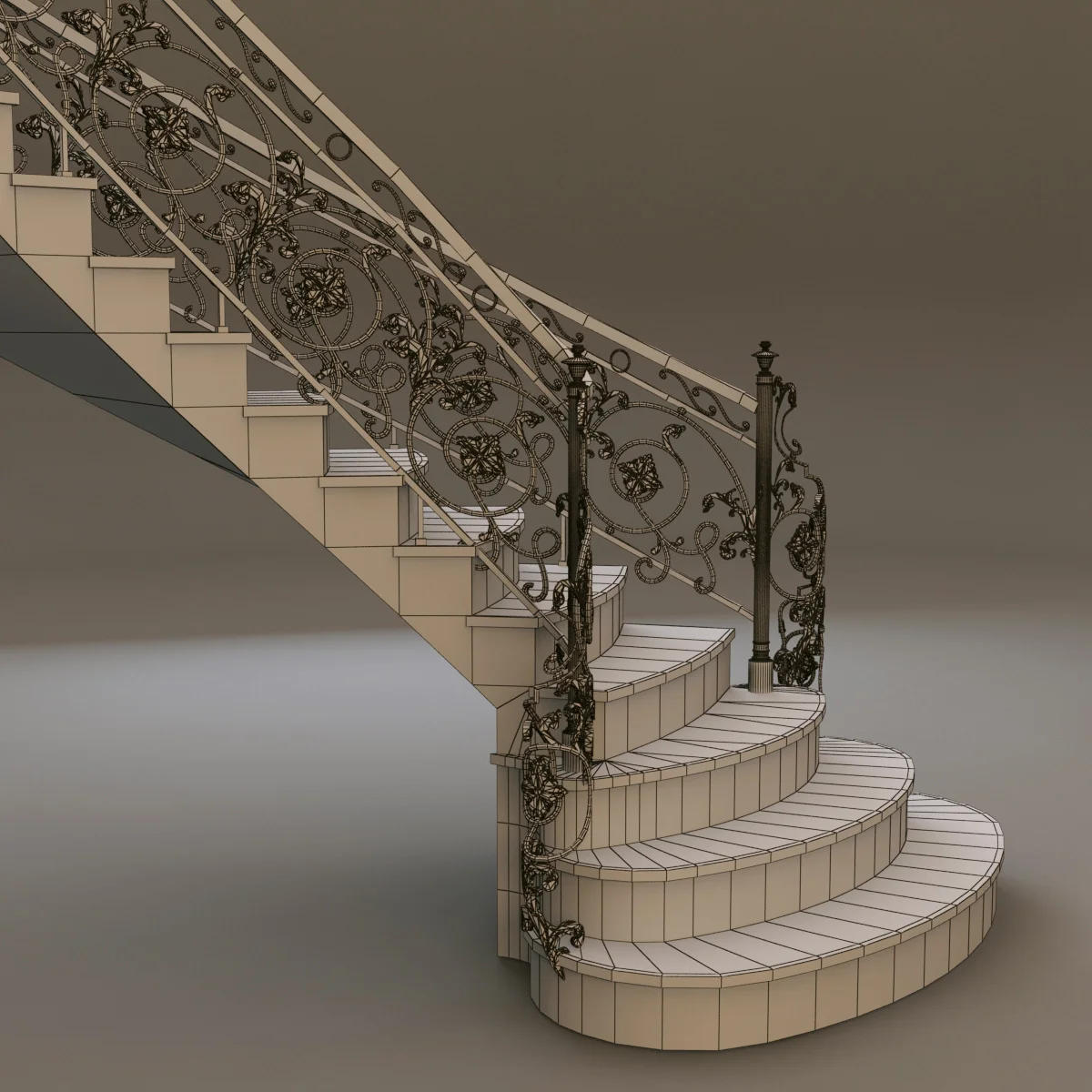 Stairs — 3D model preview 5