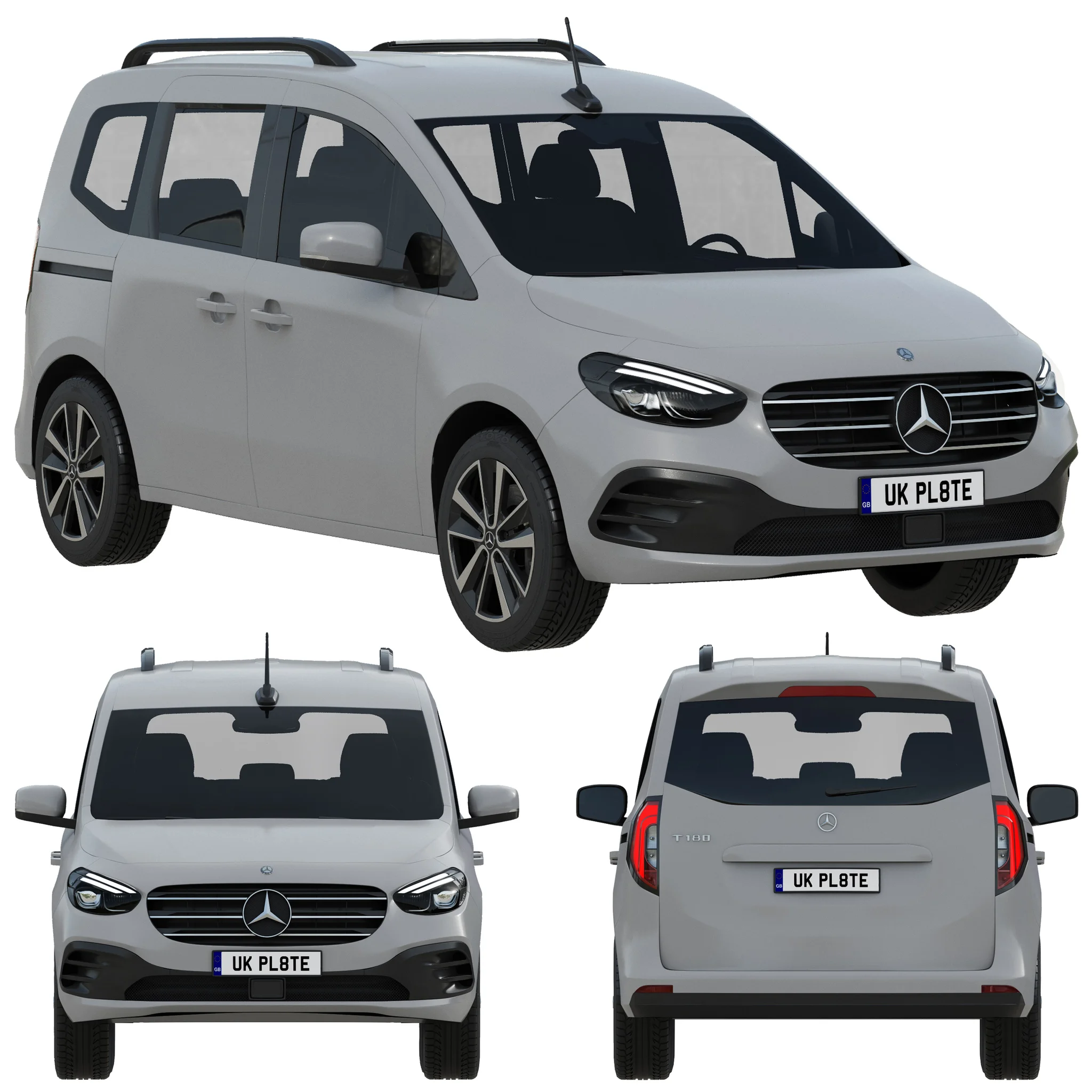 Mercedes Benz T Class, 3D model preview 6