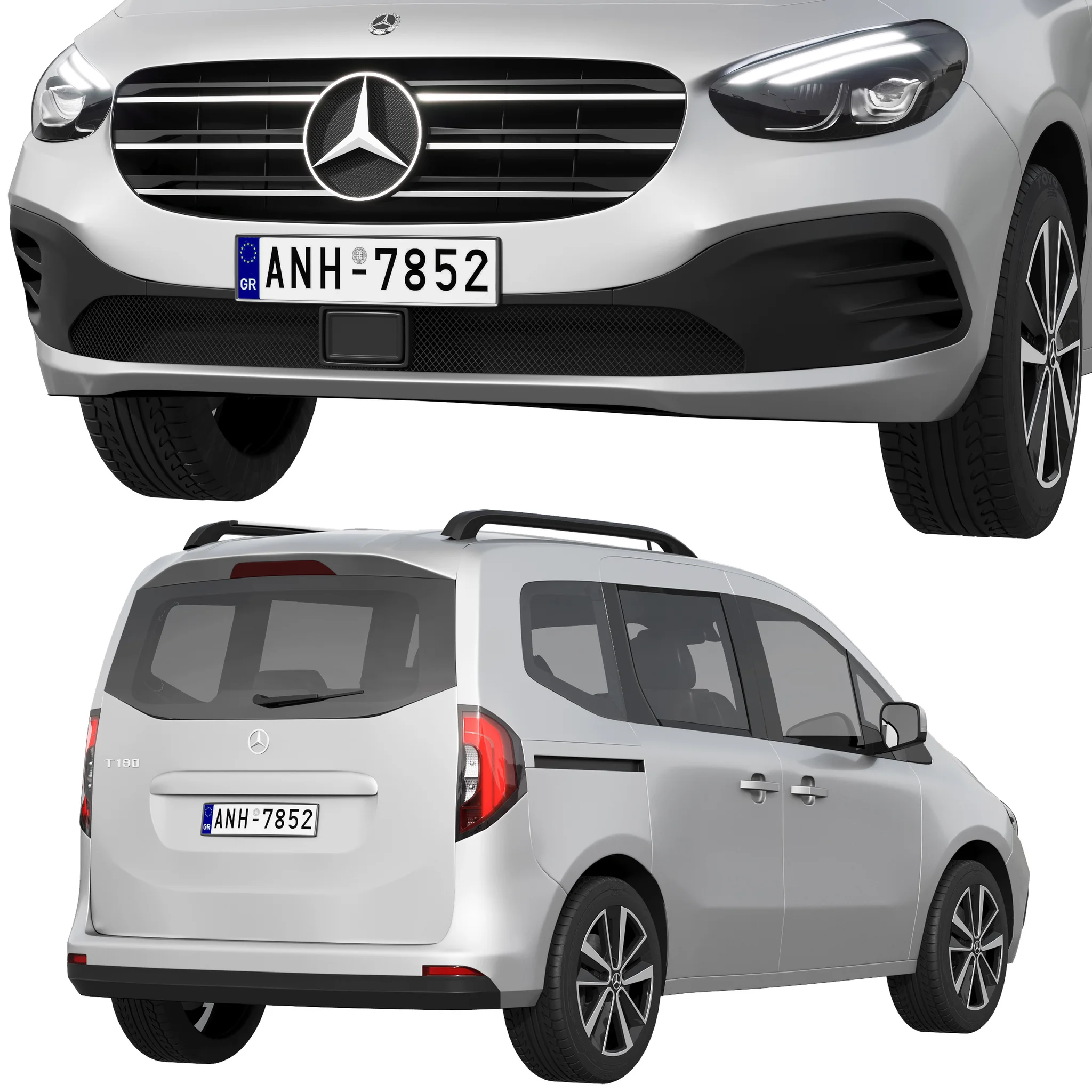 Mercedes Benz T Class, 3D model preview 16