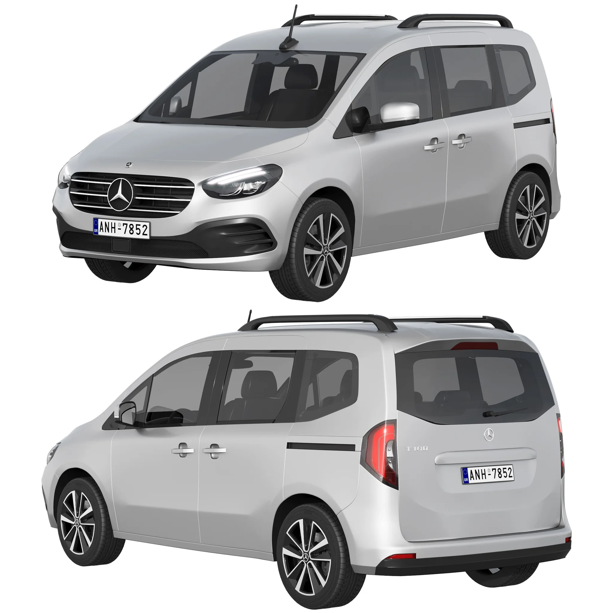 Mercedes Benz T Class, 3D model preview 18