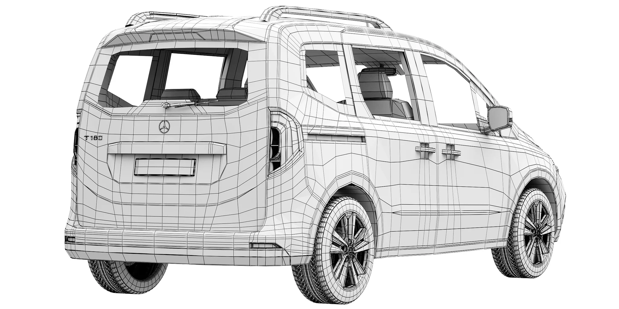 Mercedes Benz T Class, 3D model preview 19