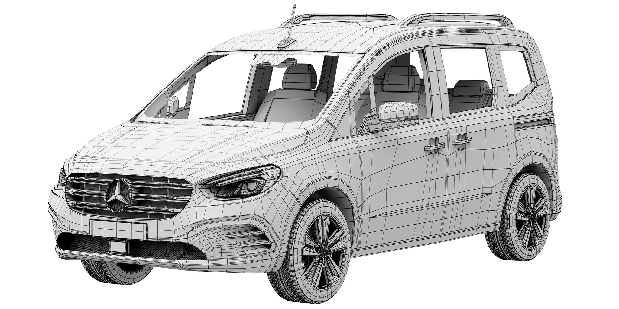 Mercedes Benz T Class, 3D model preview 21