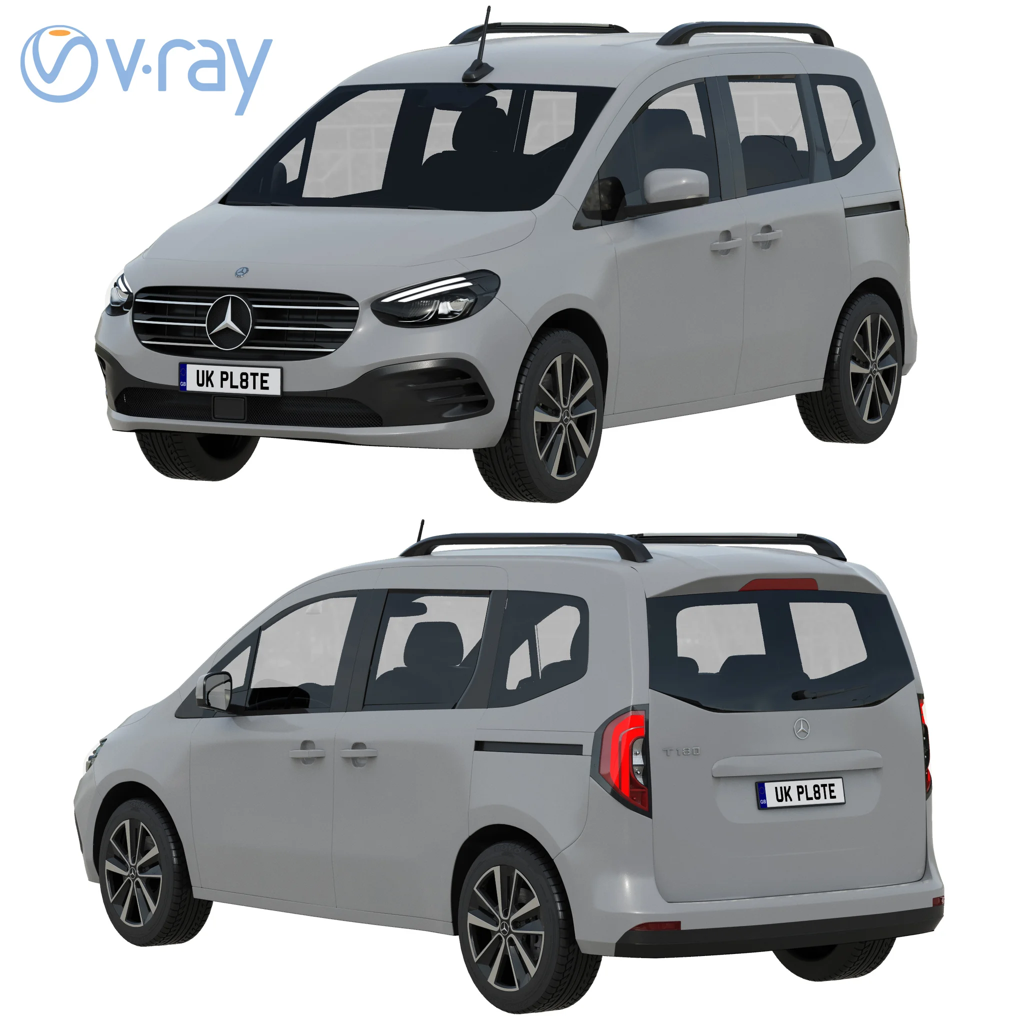 Mercedes Benz T Class, 3D model preview 23