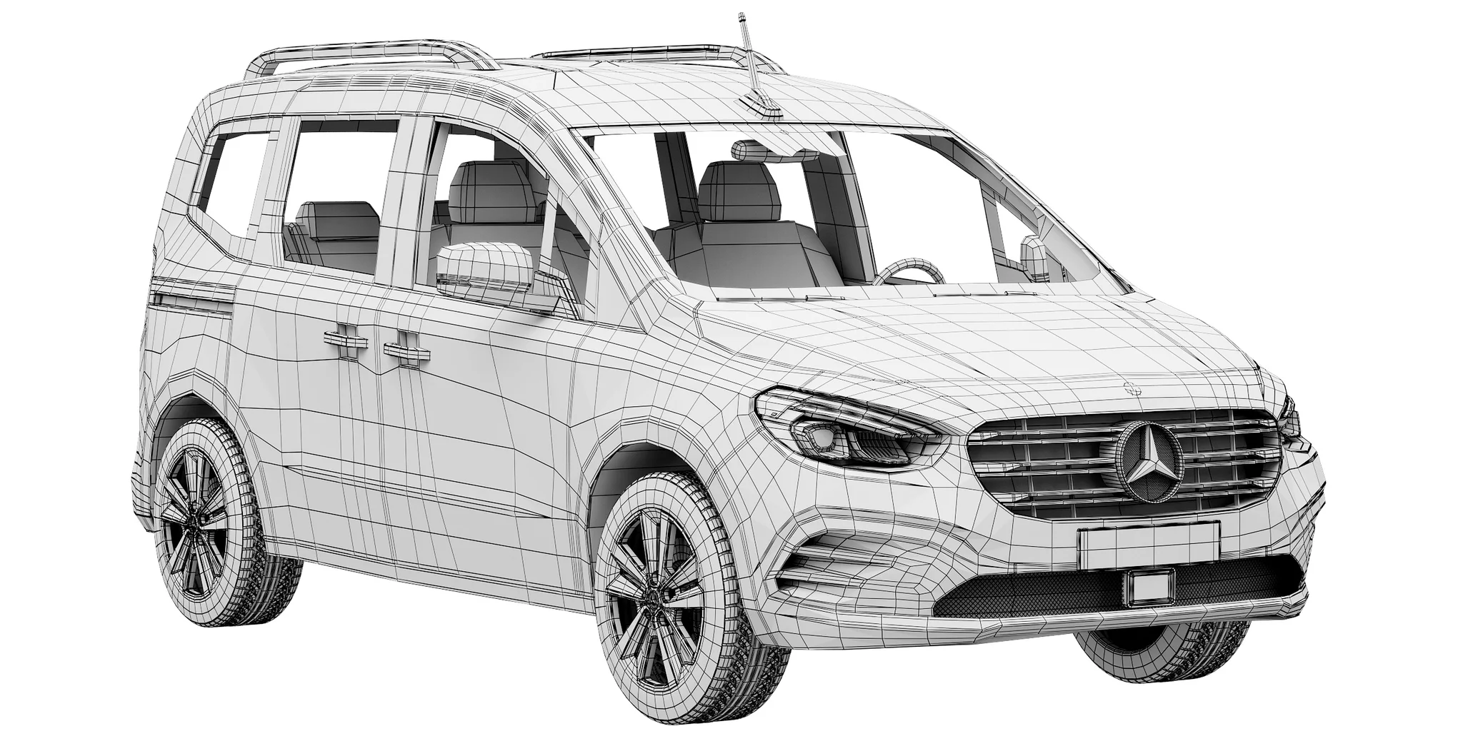 Mercedes Benz T Class, 3D model preview 26