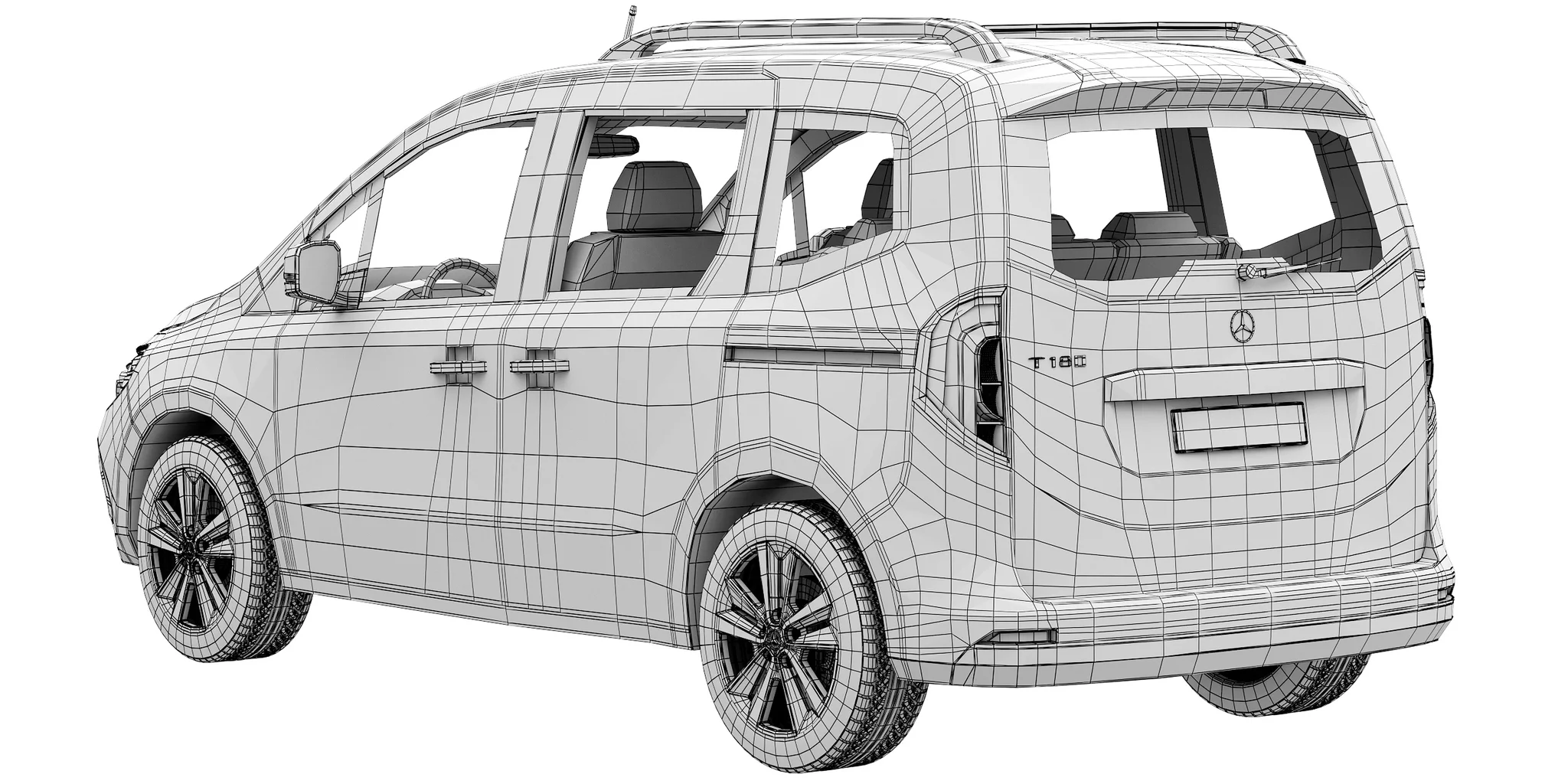 Mercedes Benz T Class, 3D model preview 29