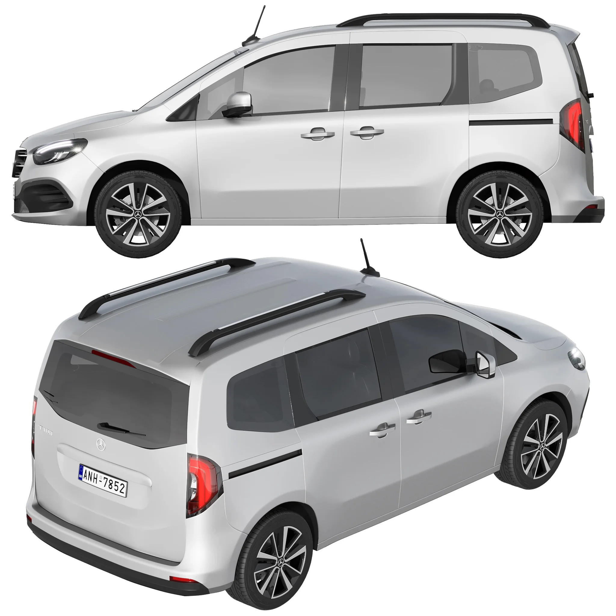 Mercedes Benz T Class, 3D model preview 33