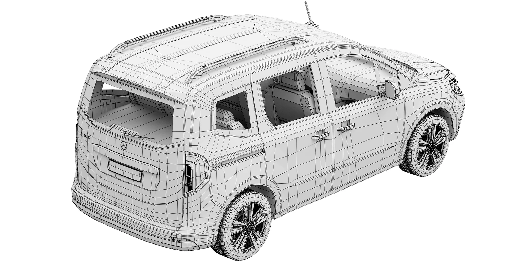 Mercedes Benz T Class, 3D model preview 37
