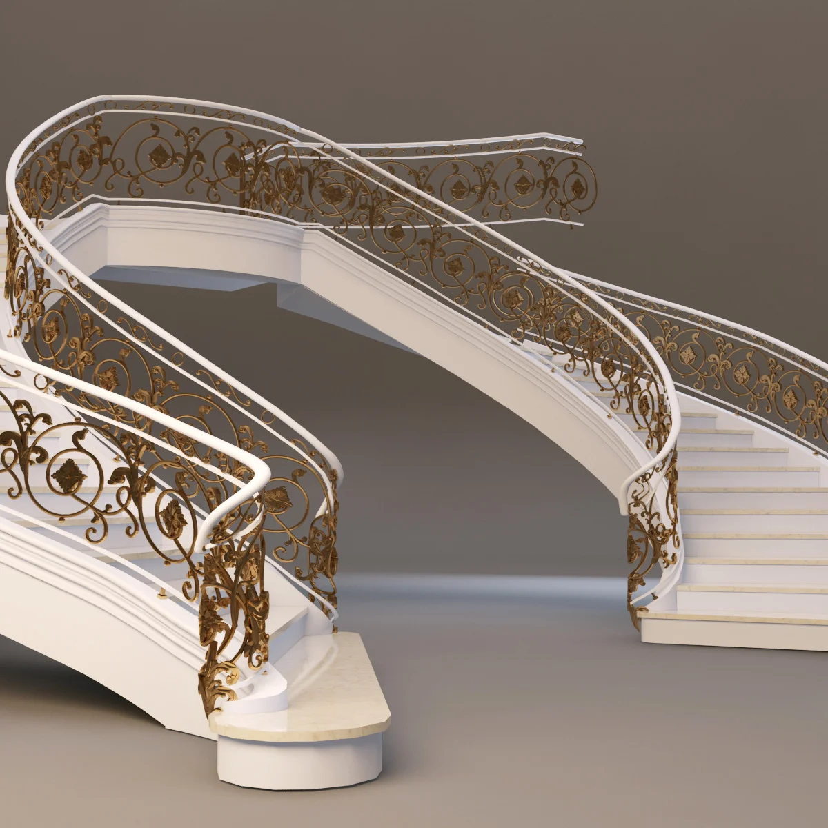Stairs3 — 3D model preview 4