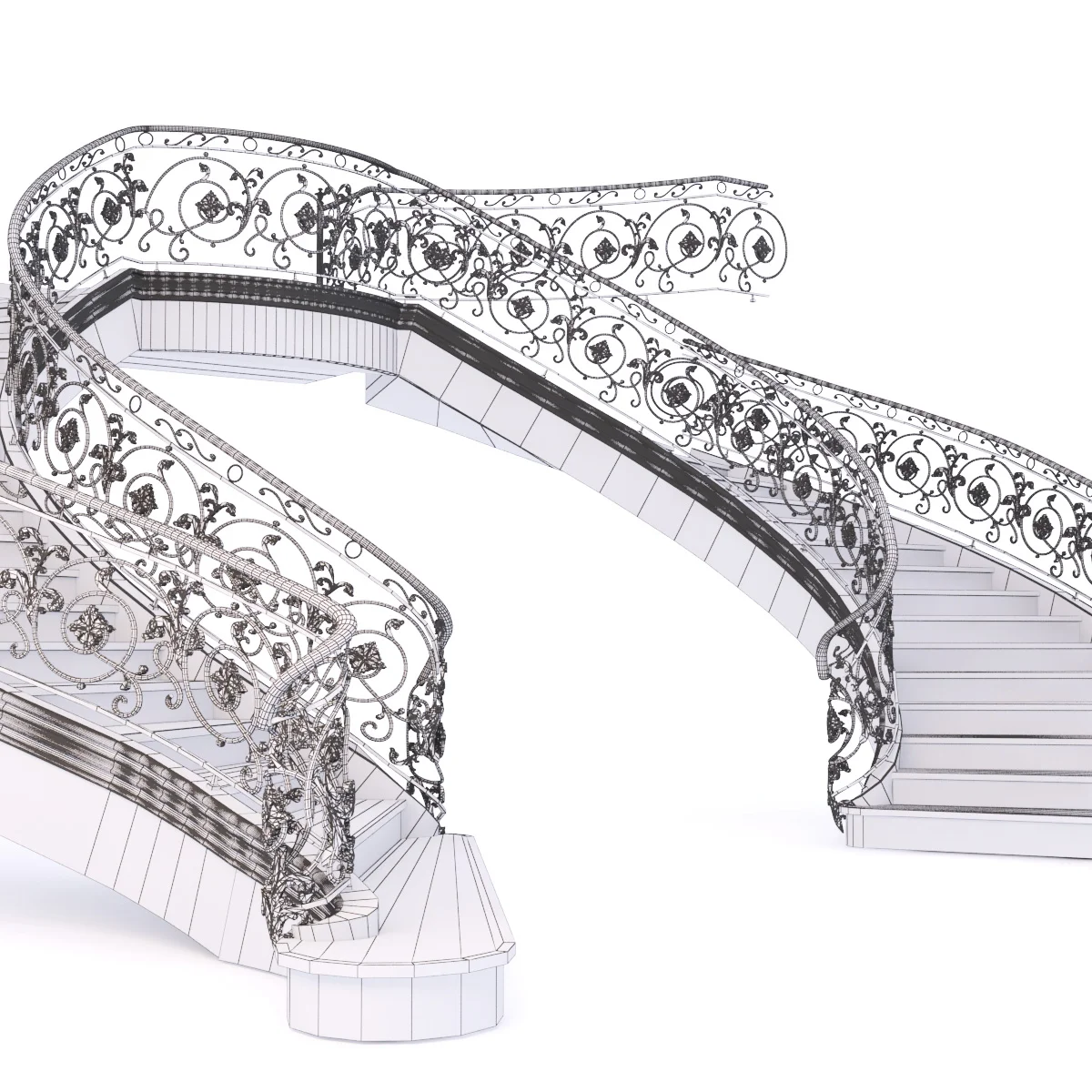 Stairs3 — 3D model preview 5