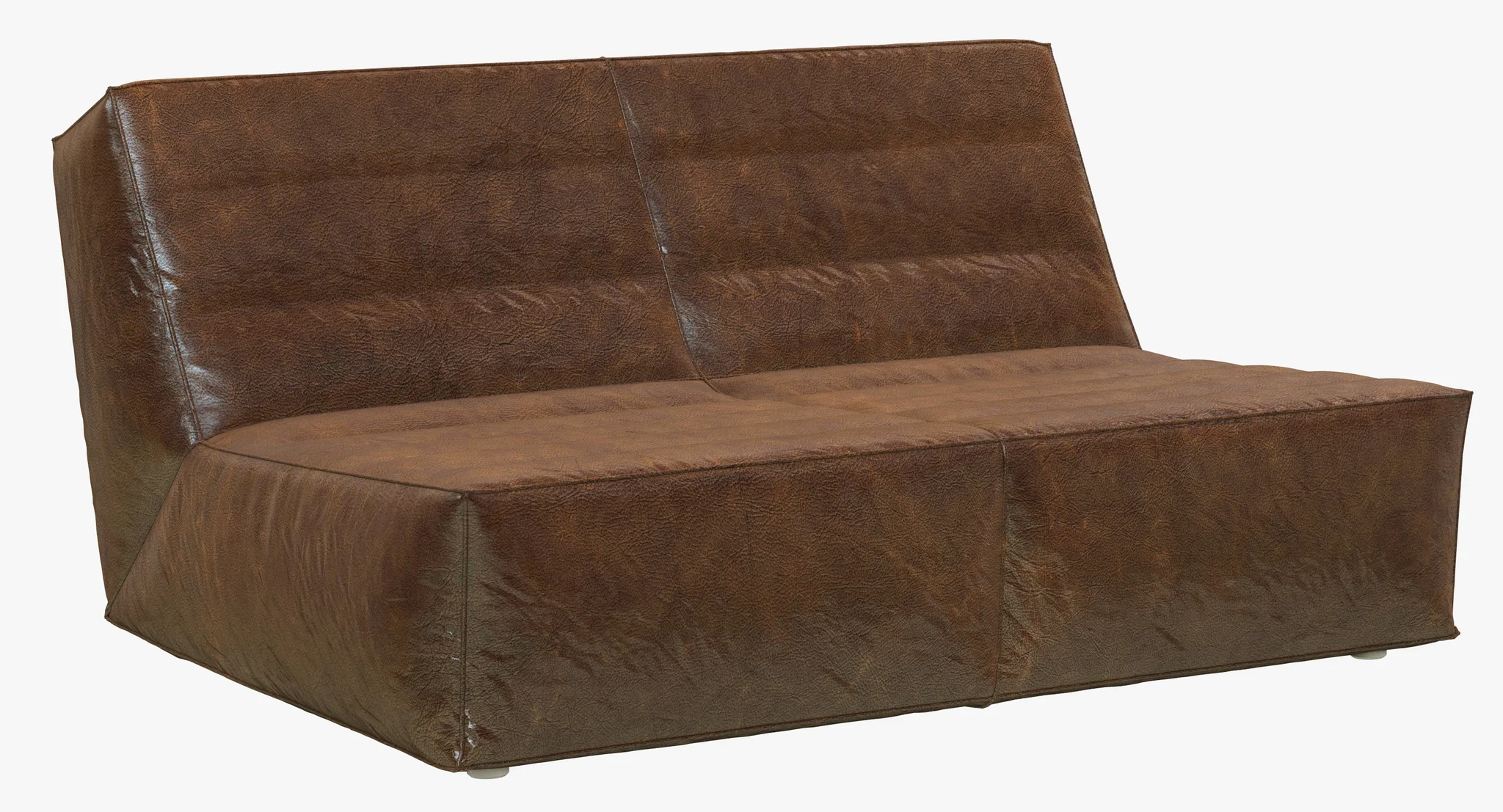 Restoration Hardware Chelsea Leather Chair And Half — 3D model preview 1