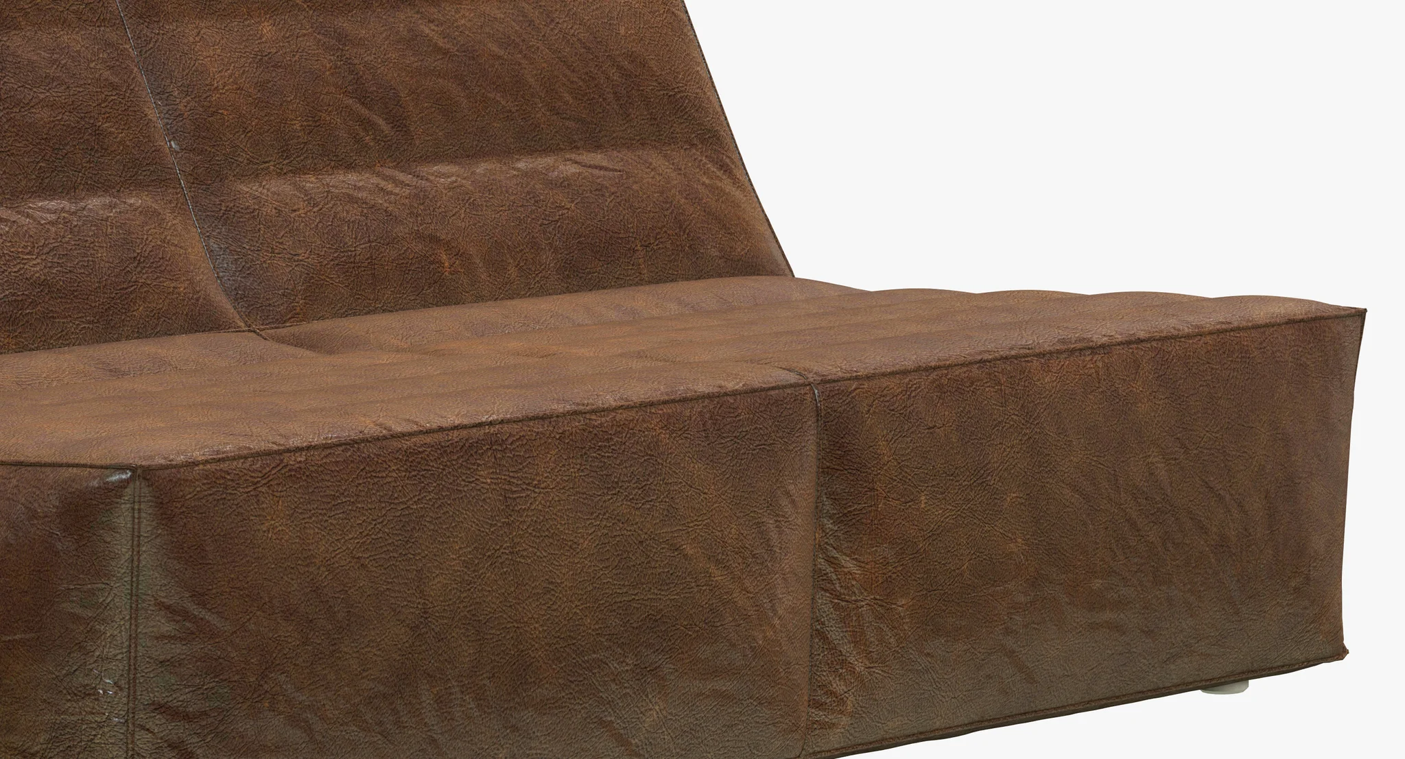 Restoration Hardware Chelsea Leather Chair And Half — 3D model preview 2