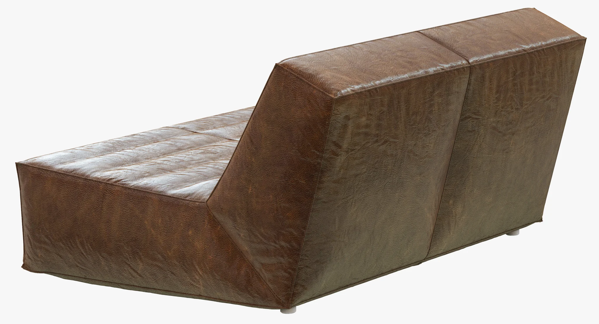 Restoration Hardware Chelsea Leather Chair And Half — 3D model preview 3