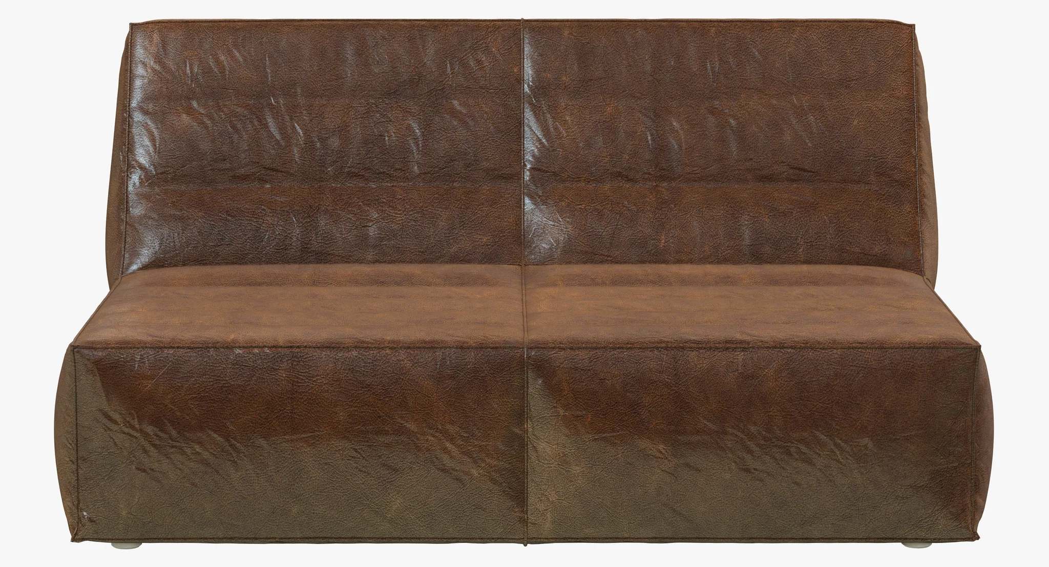 Restoration Hardware Chelsea Leather Chair And Half — 3D model preview 6