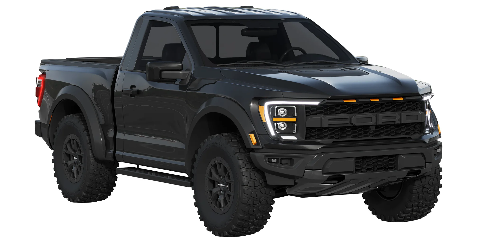 Ford F150 Raptor Regular Cab 2022, 3D model preview 14