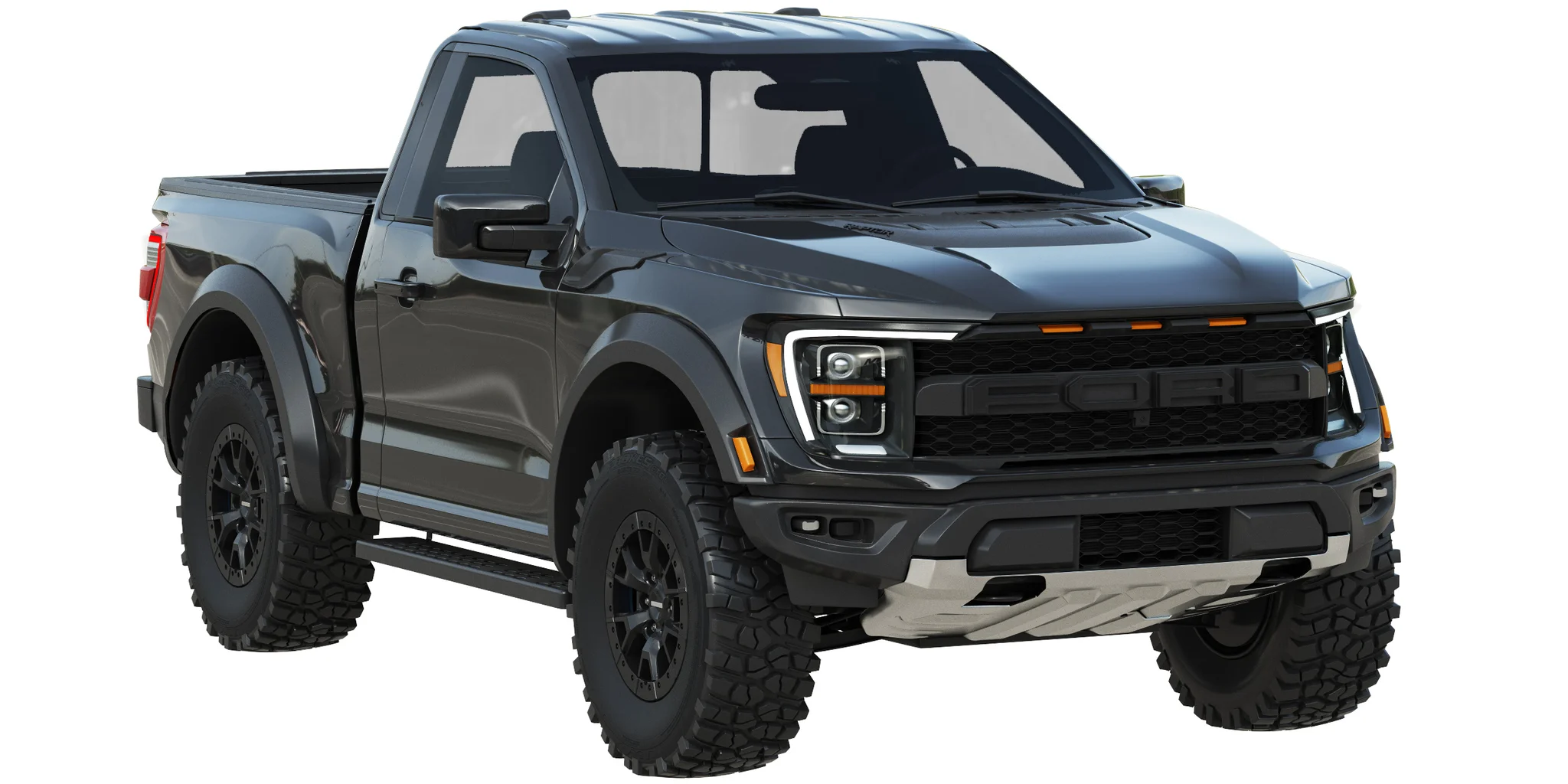 Ford F150 Raptor Regular Cab 2022, 3D model preview 18
