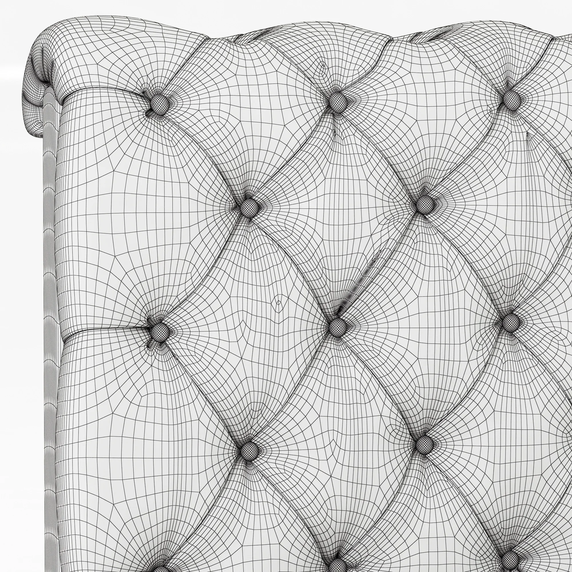 Restoration Hardware Kensington Leather Double Banquette — 3D model preview 14