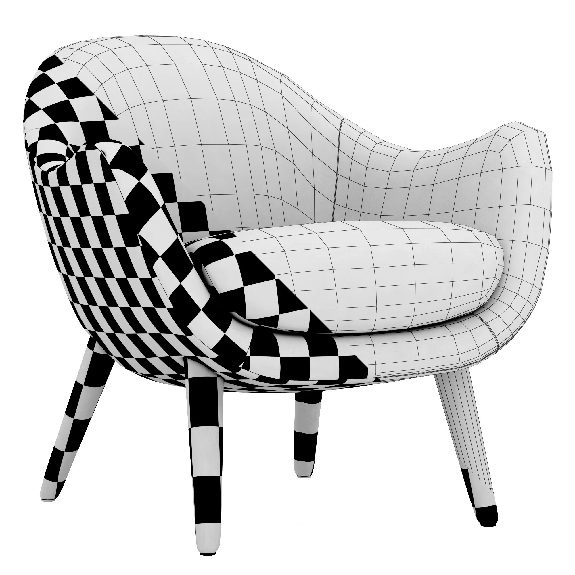 Poliform Mad Chair, 3D model preview 8