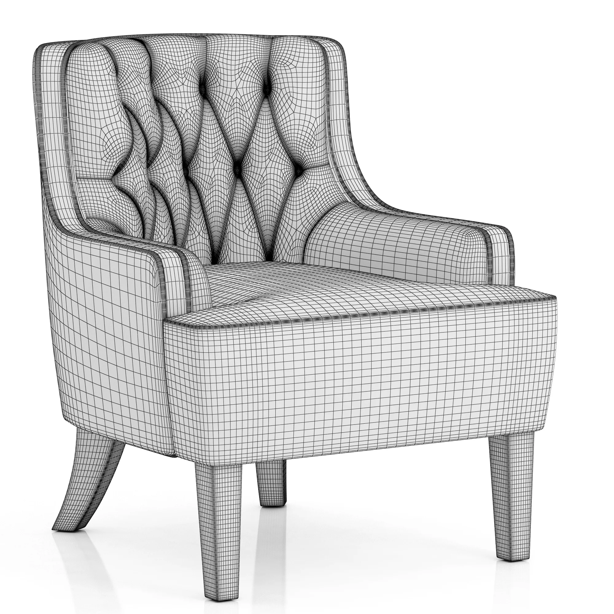 Dantone Home Richmond Chair — 3D model preview 8