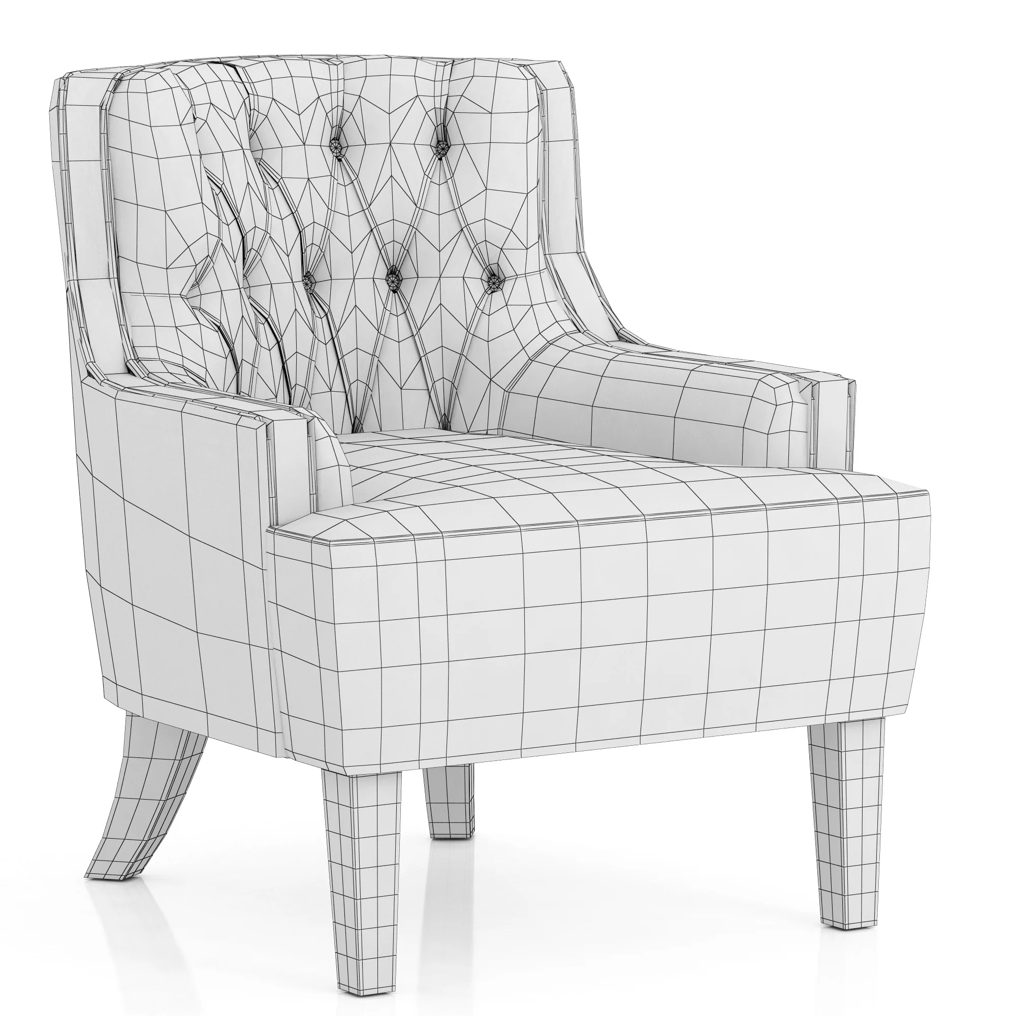 Dantone Home Richmond Chair — 3D model preview 9