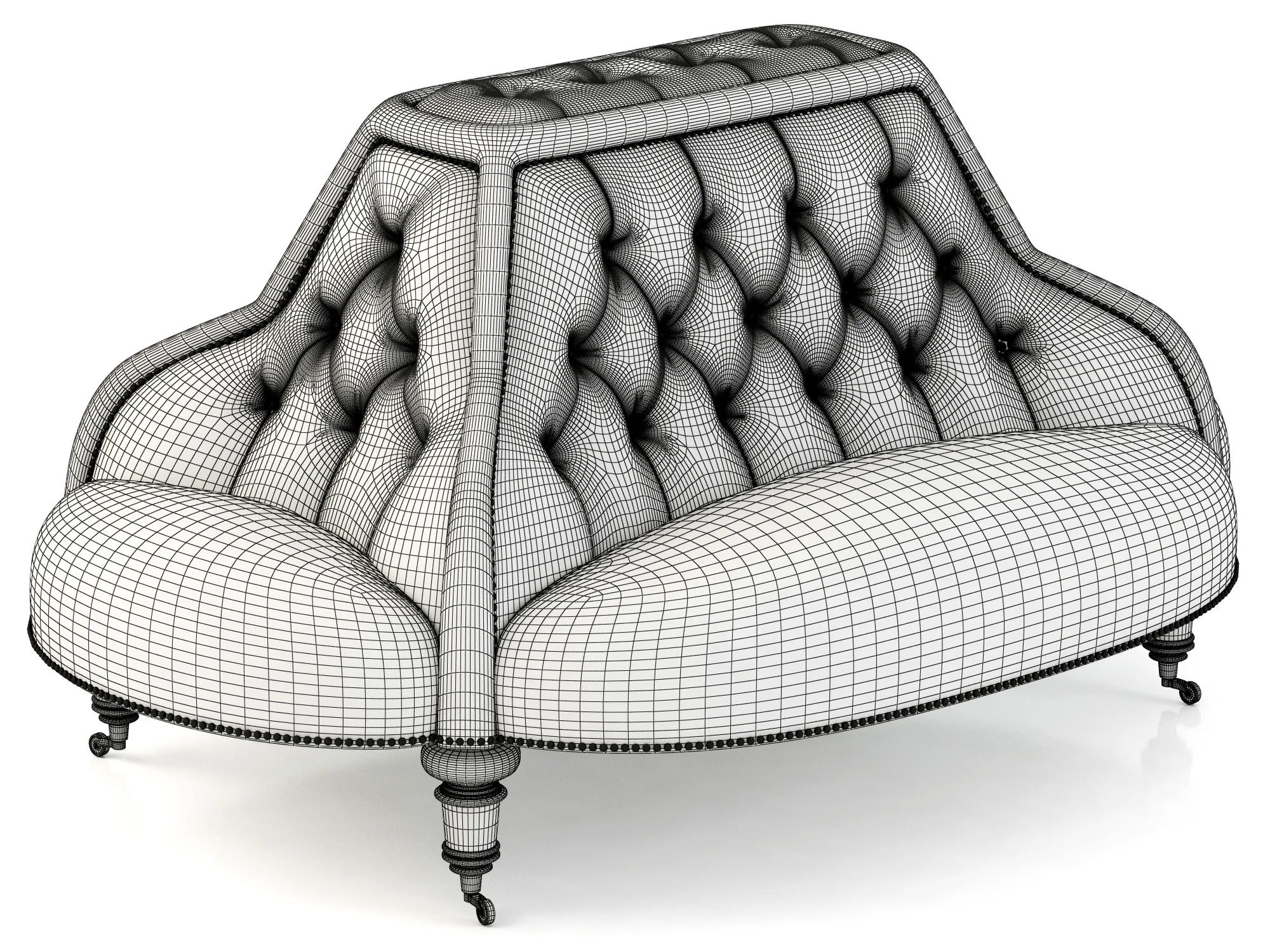 Eichholtz Sofa Mondrian — 3D model preview 4