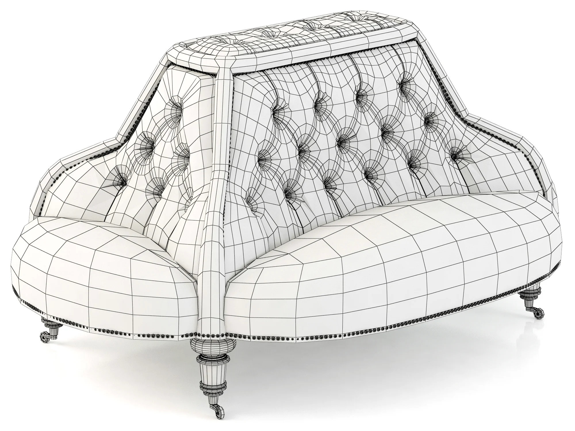 Eichholtz Sofa Mondrian — 3D model preview 5
