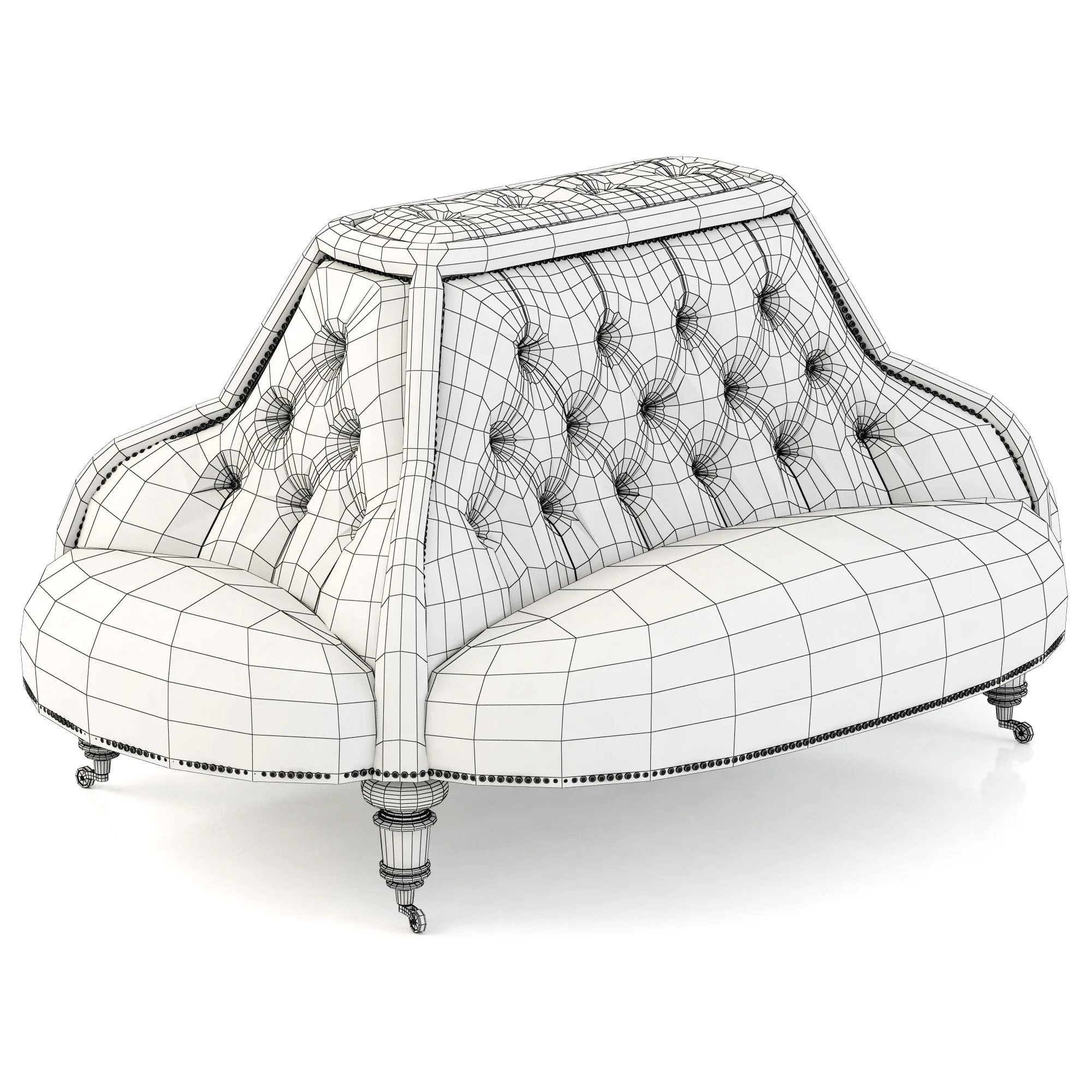 Eichholtz Sofa Mondrian — 3D model preview 6